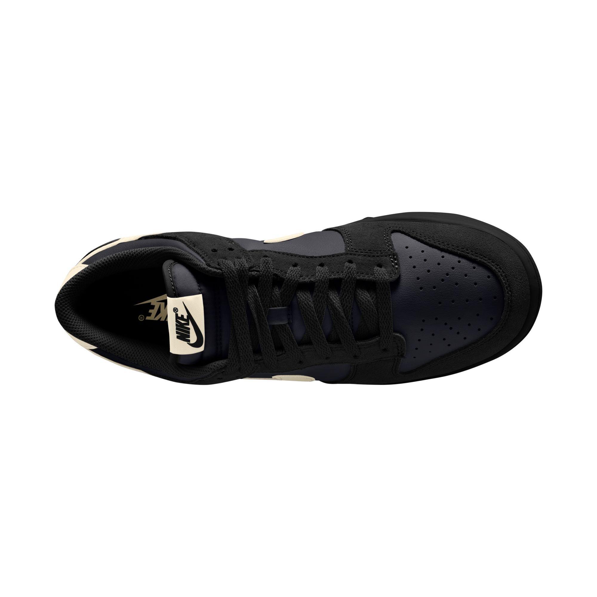 Nike Dunk Low Retro SE "Black/Pale Ivory/Anthracite" Men's Shoe - BLACK/GUM Thumbnail View 8