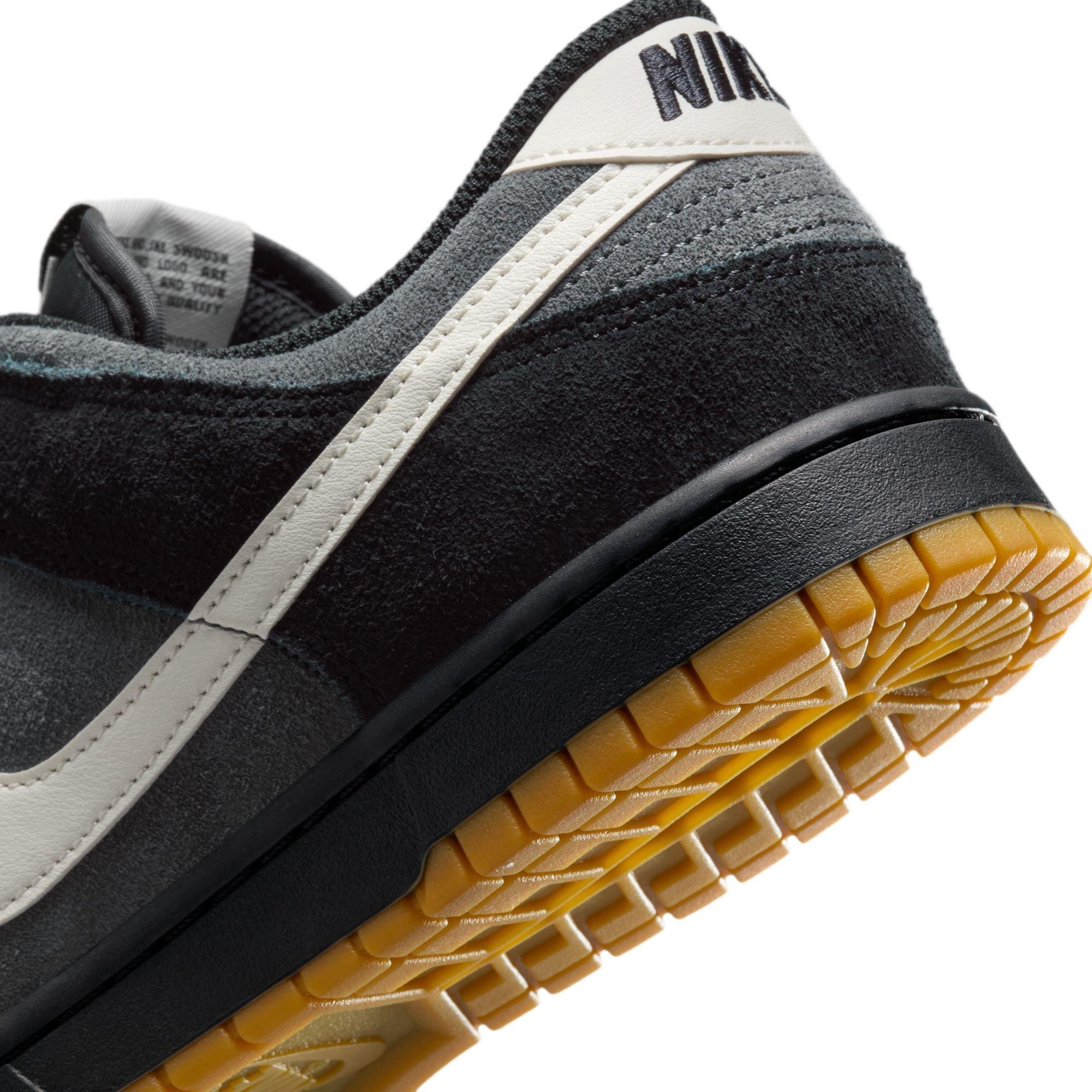Nike Dunk Low Retro SE "Black/Pale Ivory/Anthracite" Men's Shoe - BLACK/GUM Thumbnail View 11