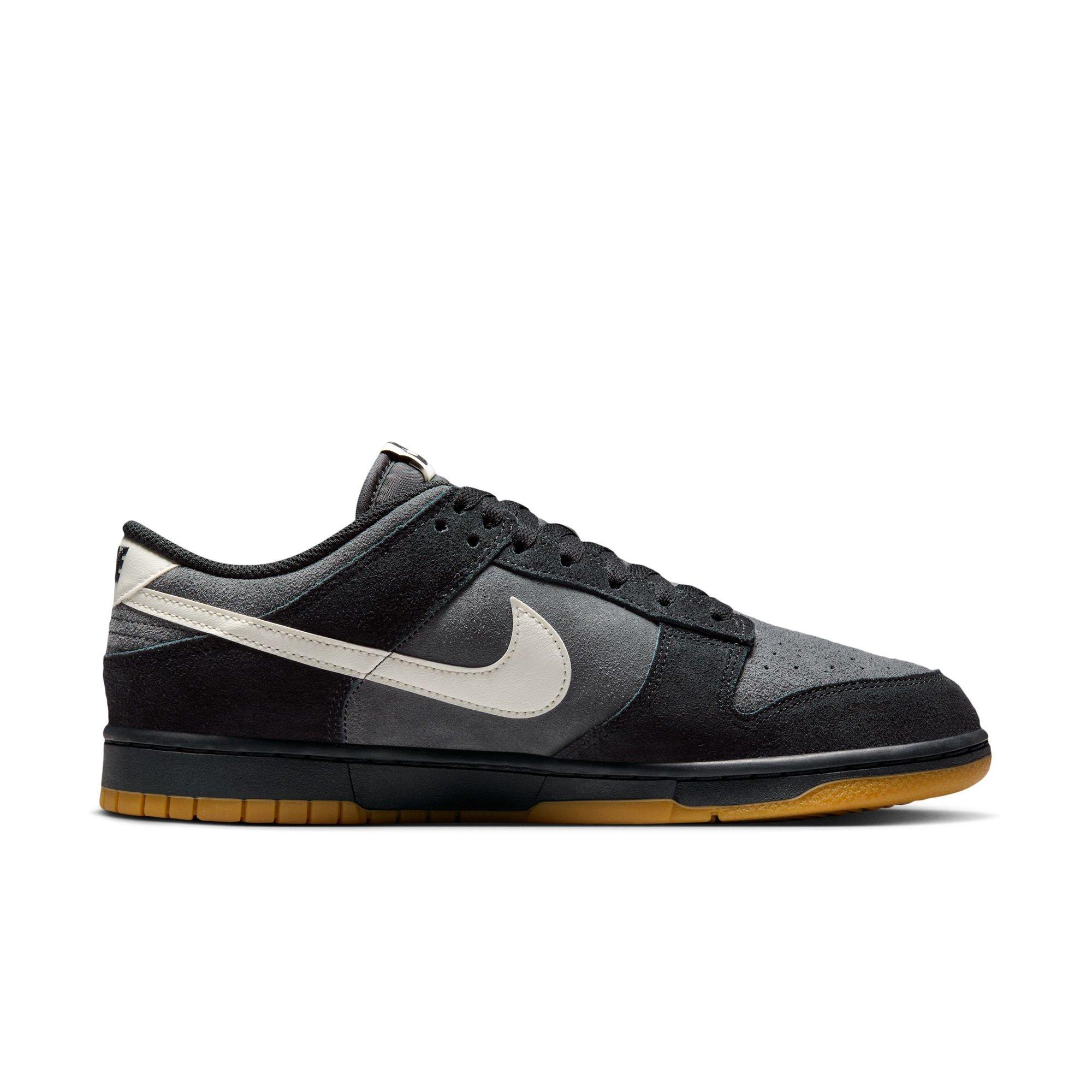 Nike Dunk Low Retro SE "Black/Pale Ivory/Anthracite" Men's Shoe - BLACK/GUM Thumbnail View 2
