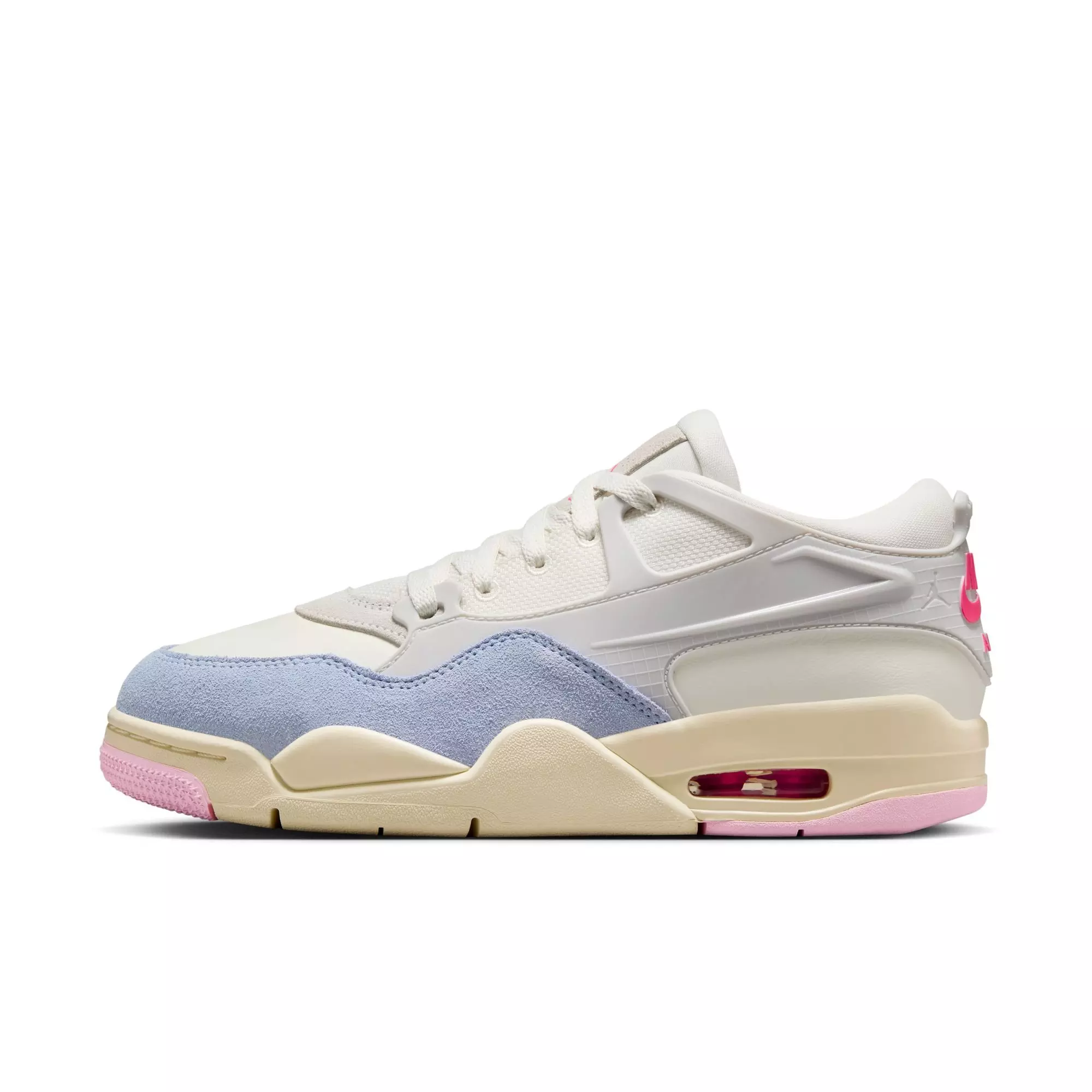Jordan 4 RM "Photon Dust/Hyper Pink/Sail/Coconut Milk" Women's Shoe - OFF-WHITE/BLUE