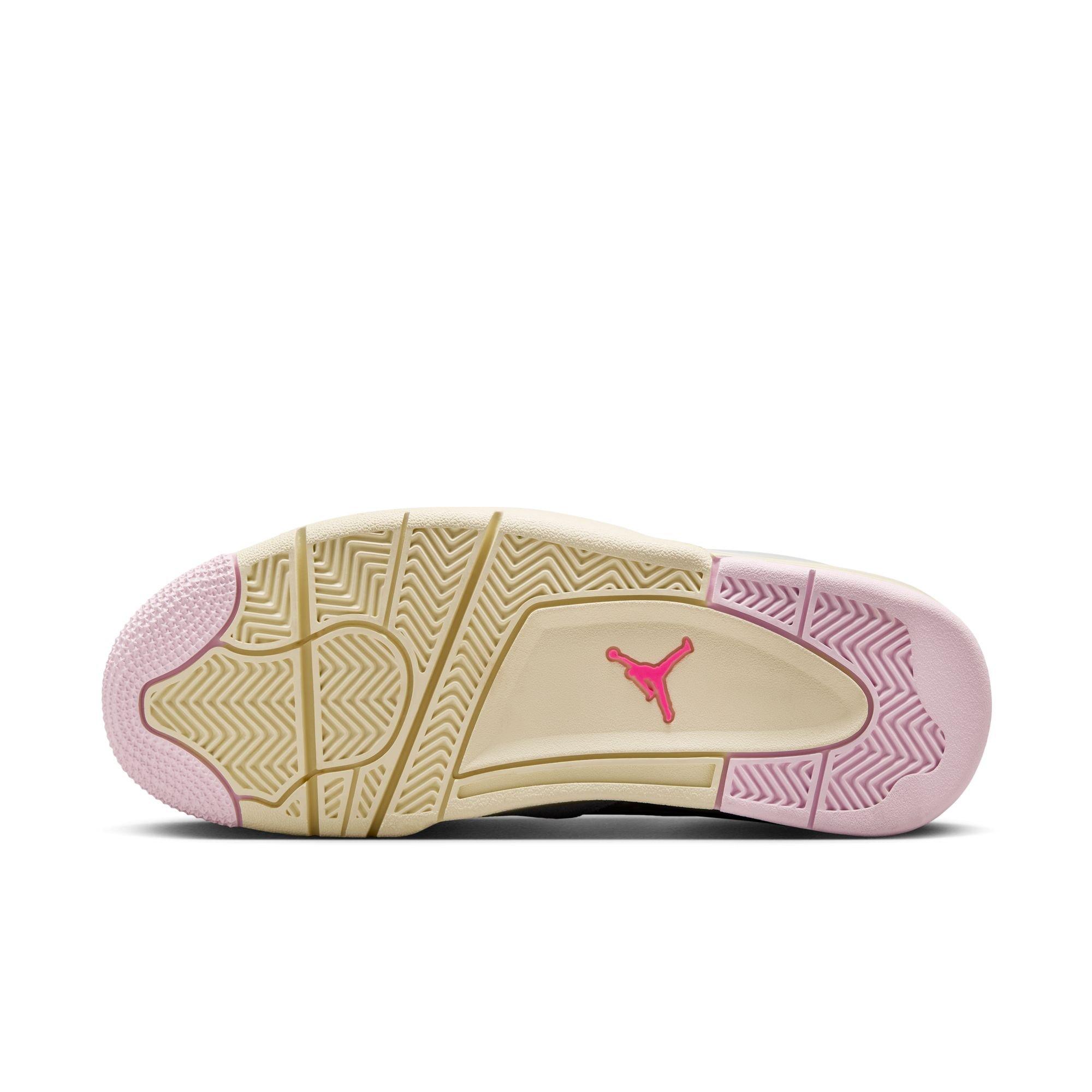 Jordan 4 RM "Photon Dust/Hyper Pink/Sail/Coconut Milk" Women's Shoe - OFF-WHITE/BLUE Thumbnail View 8