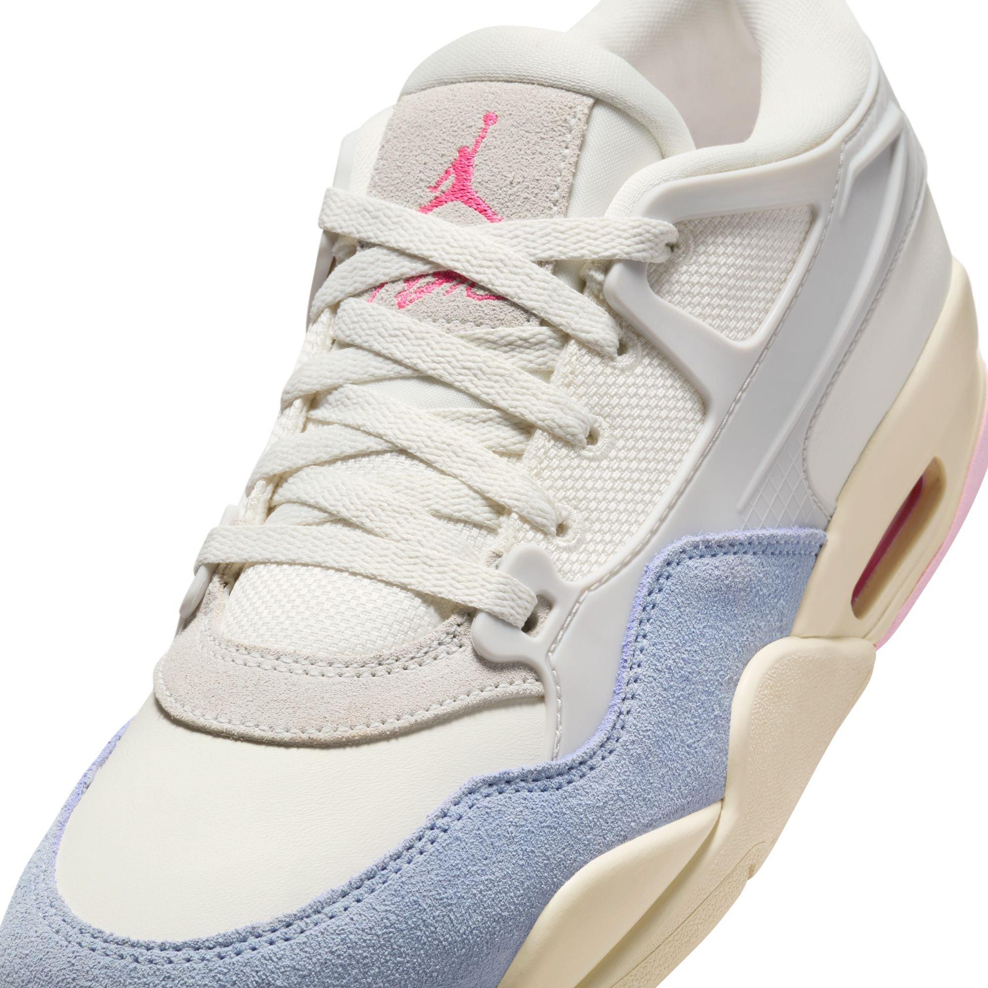 Jordan 4 RM "Photon Dust/Hyper Pink/Sail/Coconut Milk" Women's Shoe - OFF-WHITE/BLUE Thumbnail View 9