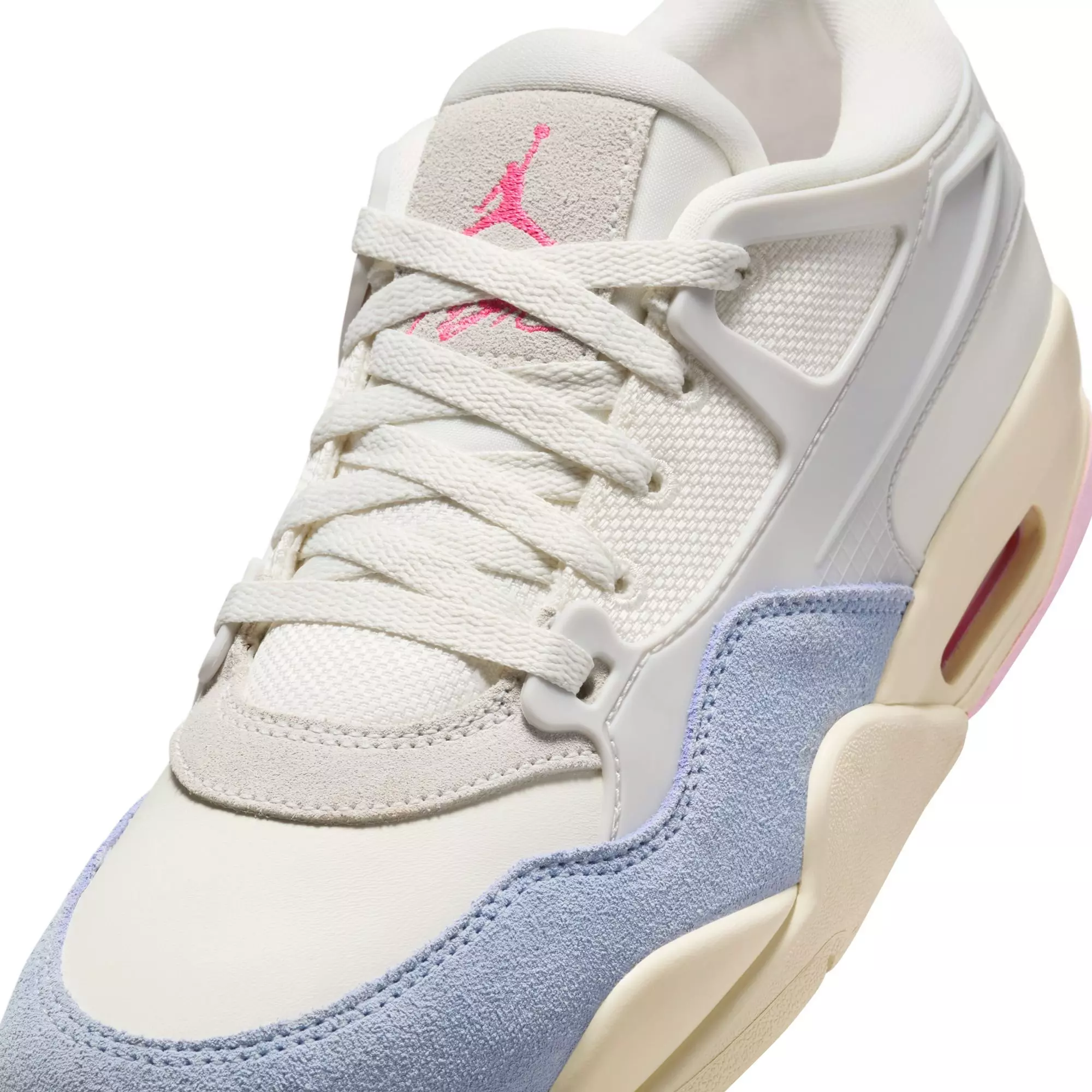 Jordan 4 RM "Photon Dust/Hyper Pink/Sail/Coconut Milk" Women's Shoe - OFF-WHITE/BLUE