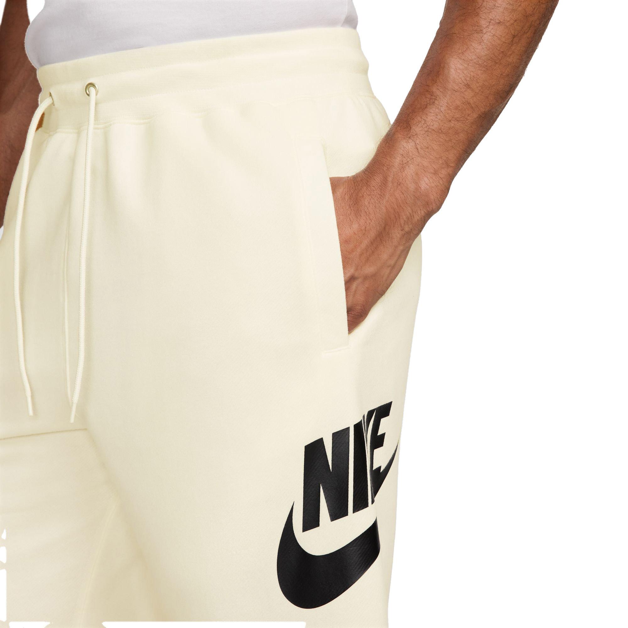 Nike Men's Club French Terry Alumni Shorts - Sail - SAIL Thumbnail View 4