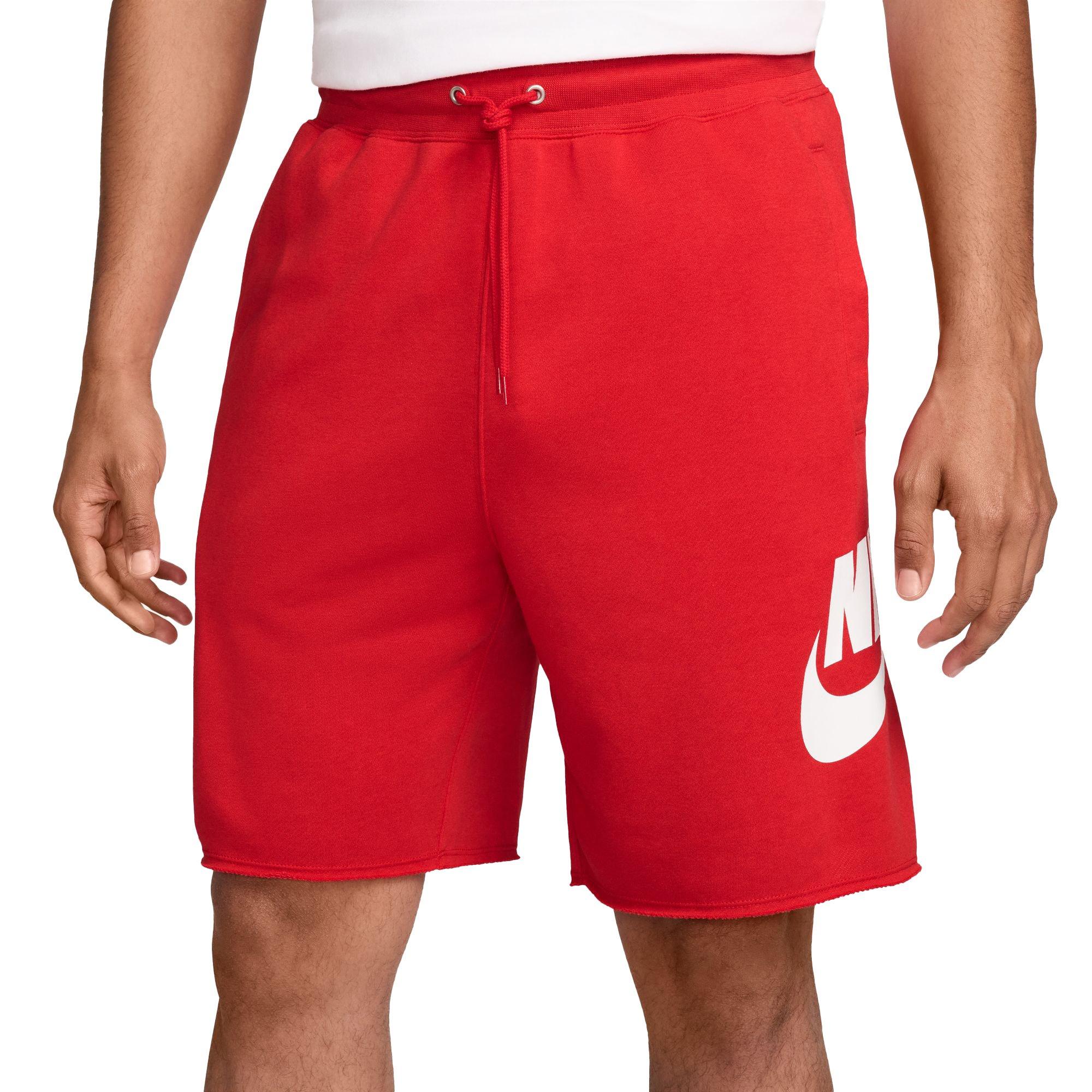 Nike Men's Club French Terry Alumni Shorts-Red - RED Thumbnail View 1