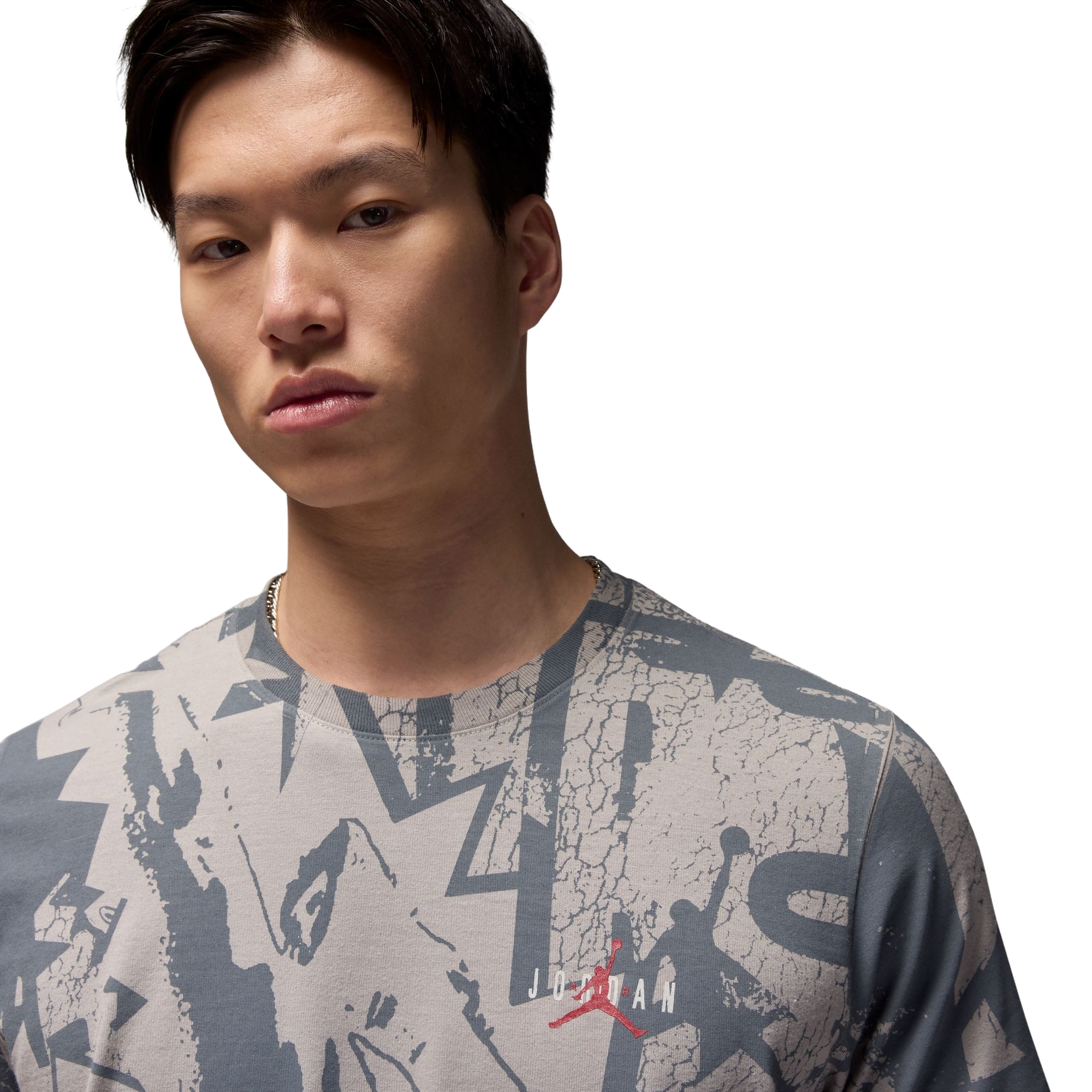 Jordan Men's Crewneck Tee - GREY Thumbnail View 3