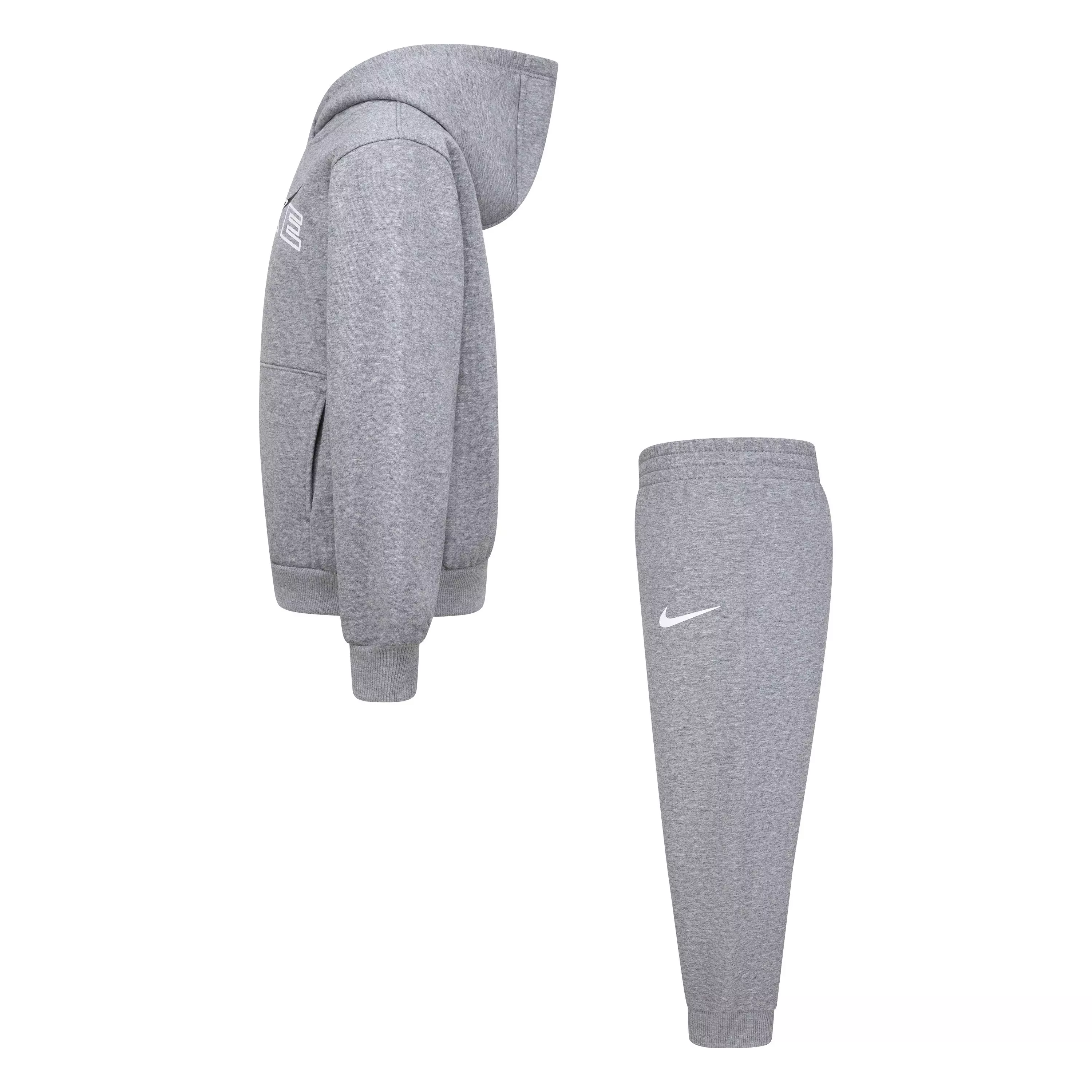 Nike Little Boys' Club Fleece Hoodie Set - Grey - GREY