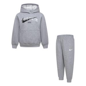 Nike Little Boys' Club Fleece Hoodie Set - Grey