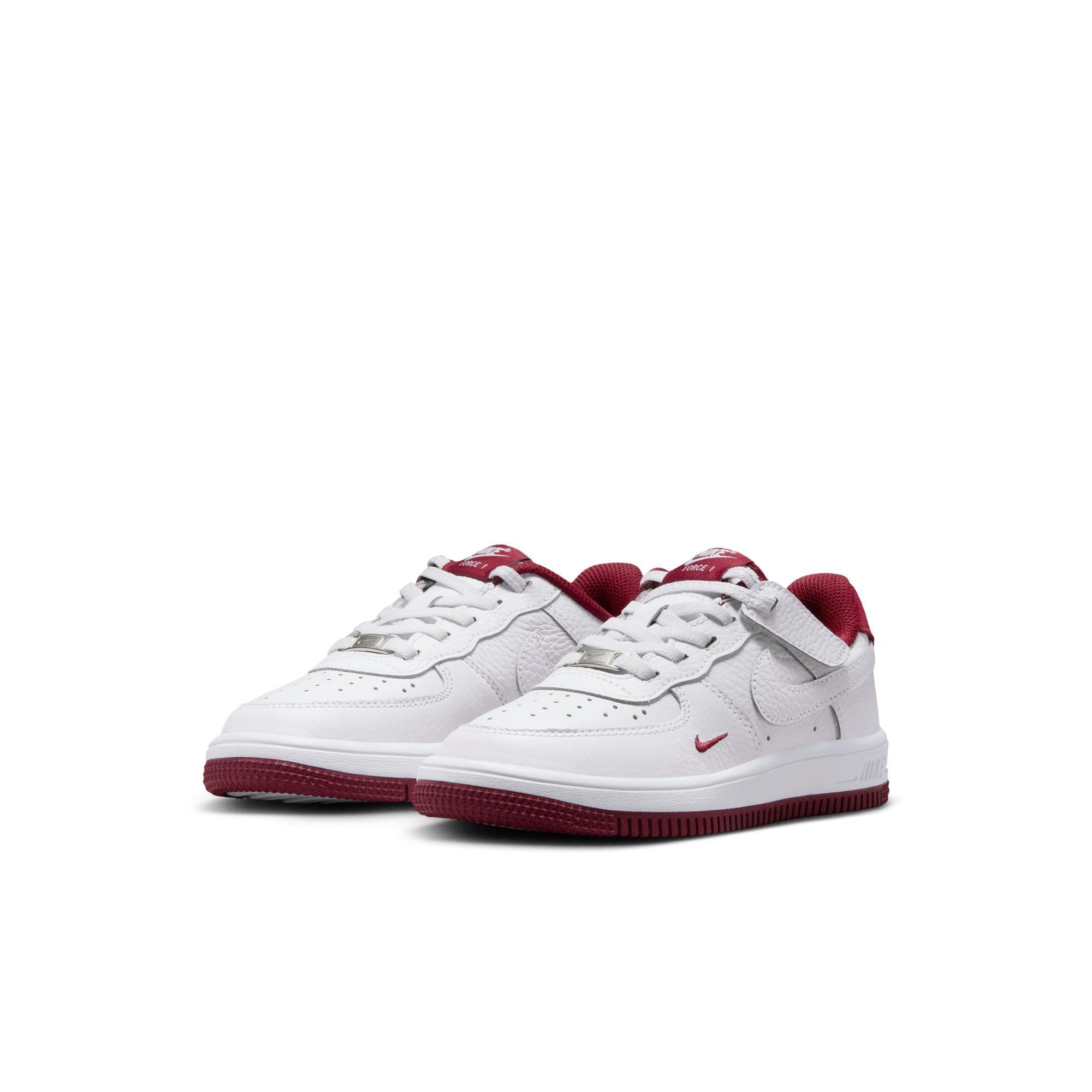 Nike Air Force 1 Low EasyOn LV8 3 Preschool Boys' "White/Team Red" Shoe