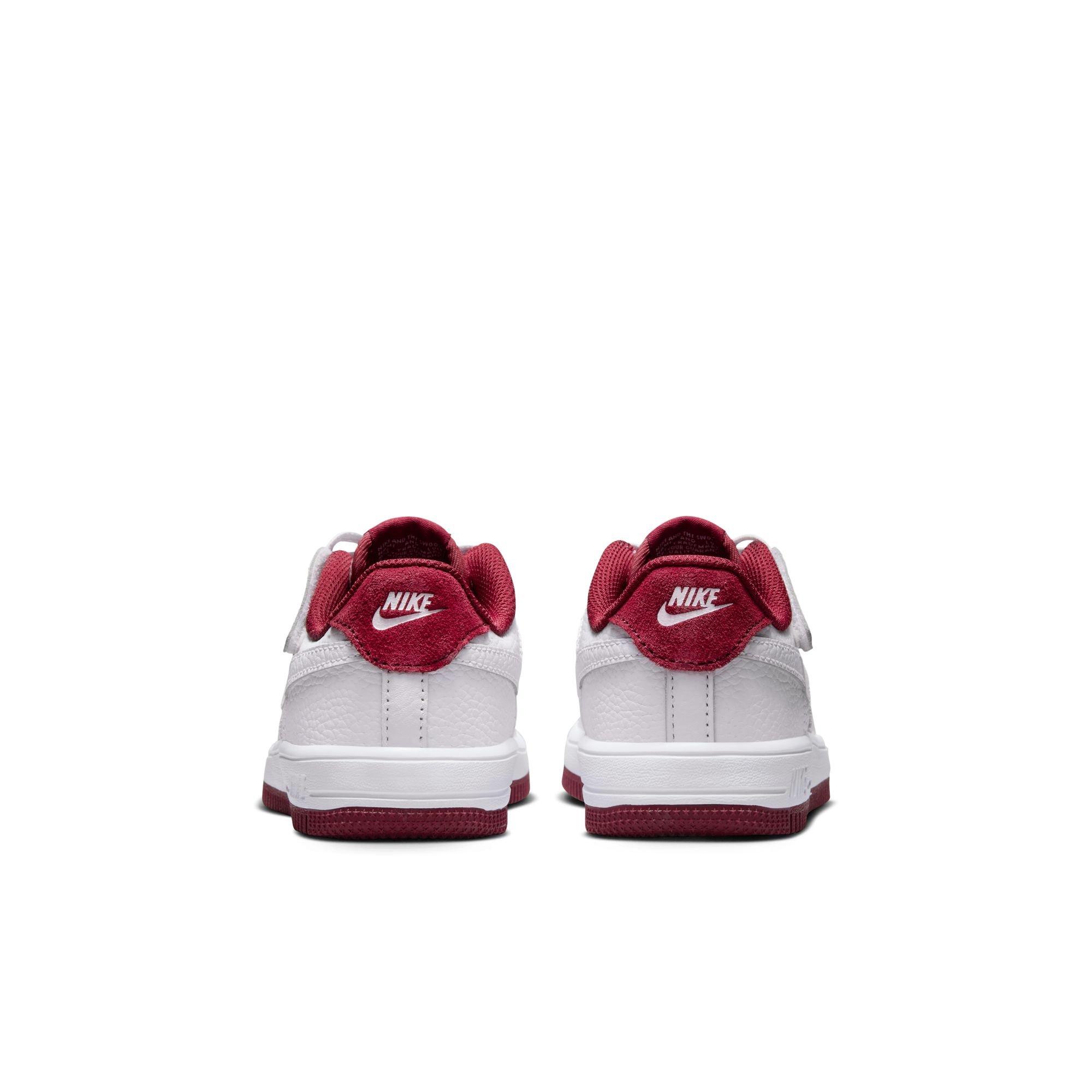 Nike Air Force 1 Low EasyOn LV8 3 Toddler Boys' "White/Team Red" Shoe