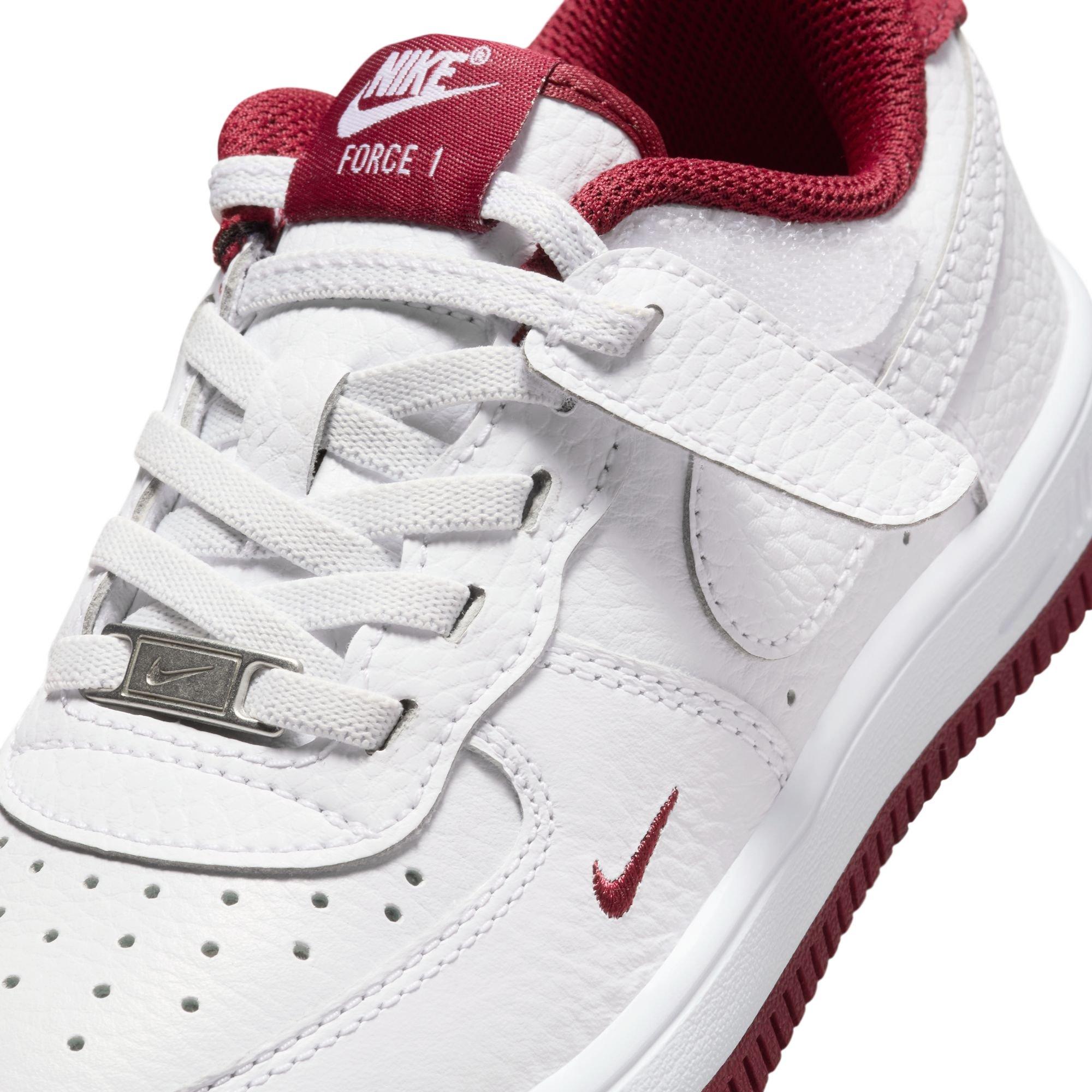 Nike Air Force 1 Low EasyOn LV8 3 Toddler Boys' "White/Team Red" Shoe