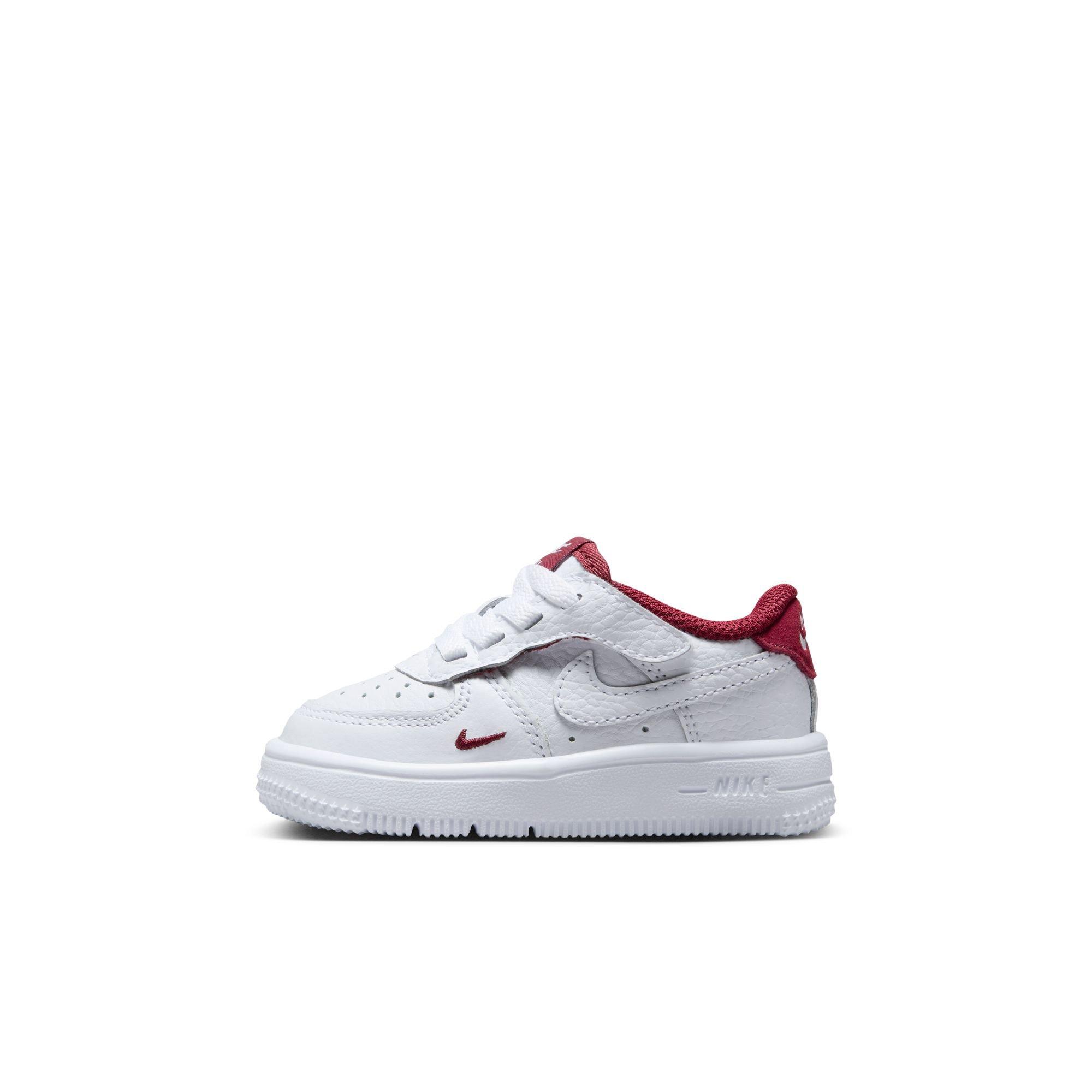 Nike Air Force 1 Low LV8 EasyOn Toddler Boys' "White/Team Red" Shoe