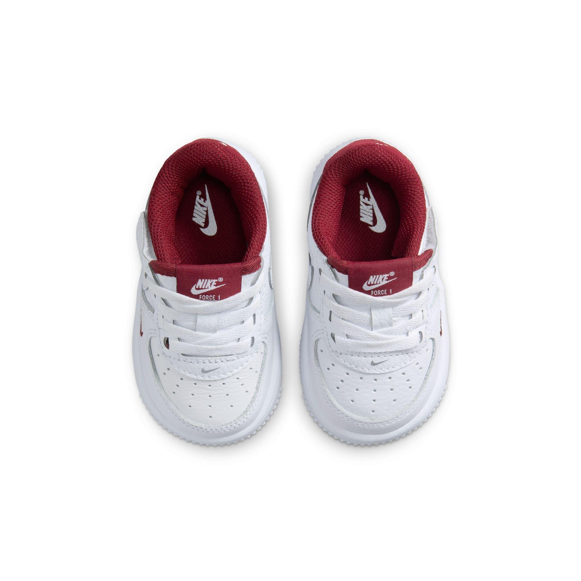 Nike Air Force 1 Low LV8 EasyOn Toddler Boys' "White/Team Red" Shoe