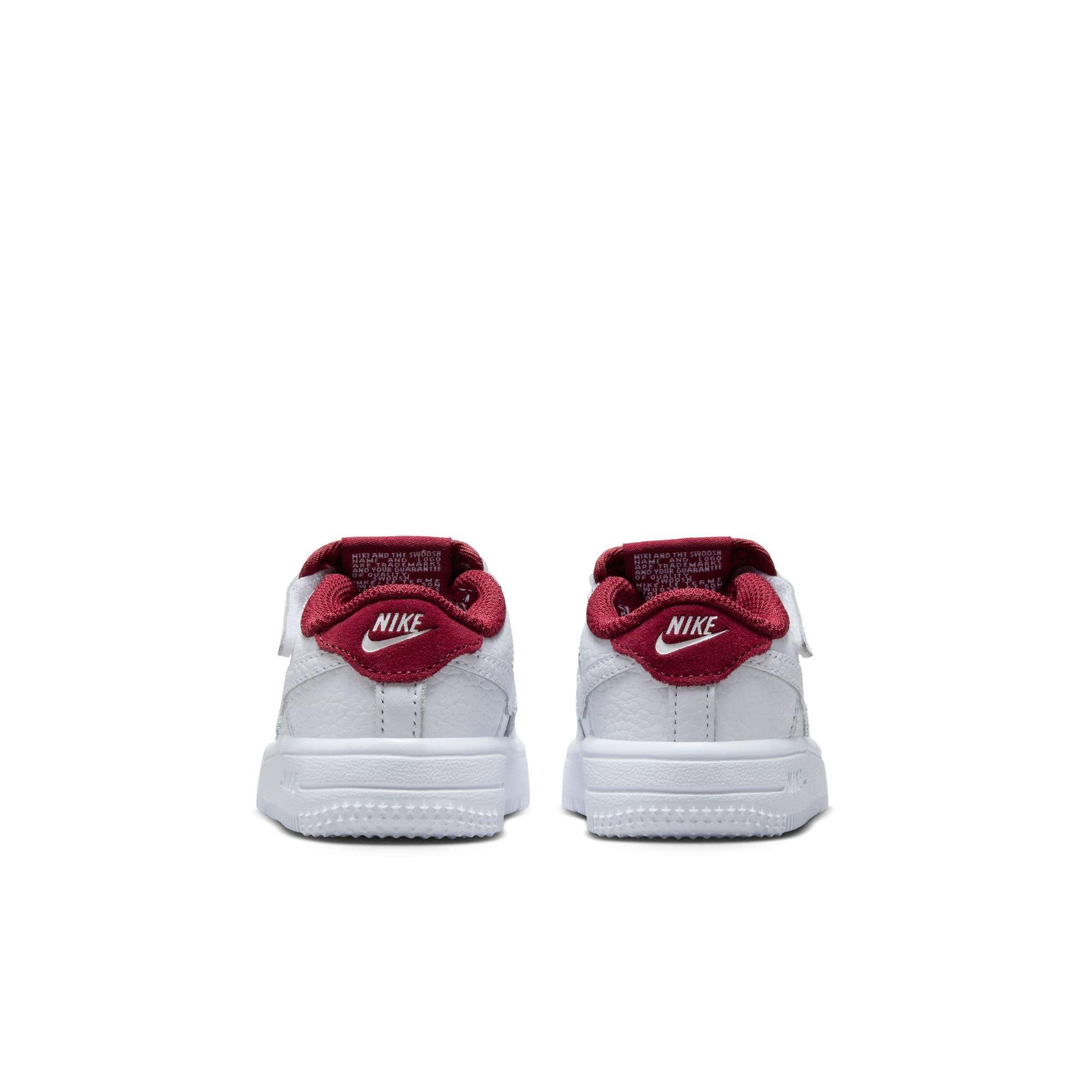 Nike Air Force 1 Low LV8 EasyOn Toddler Boys' "White/Team Red" Shoe