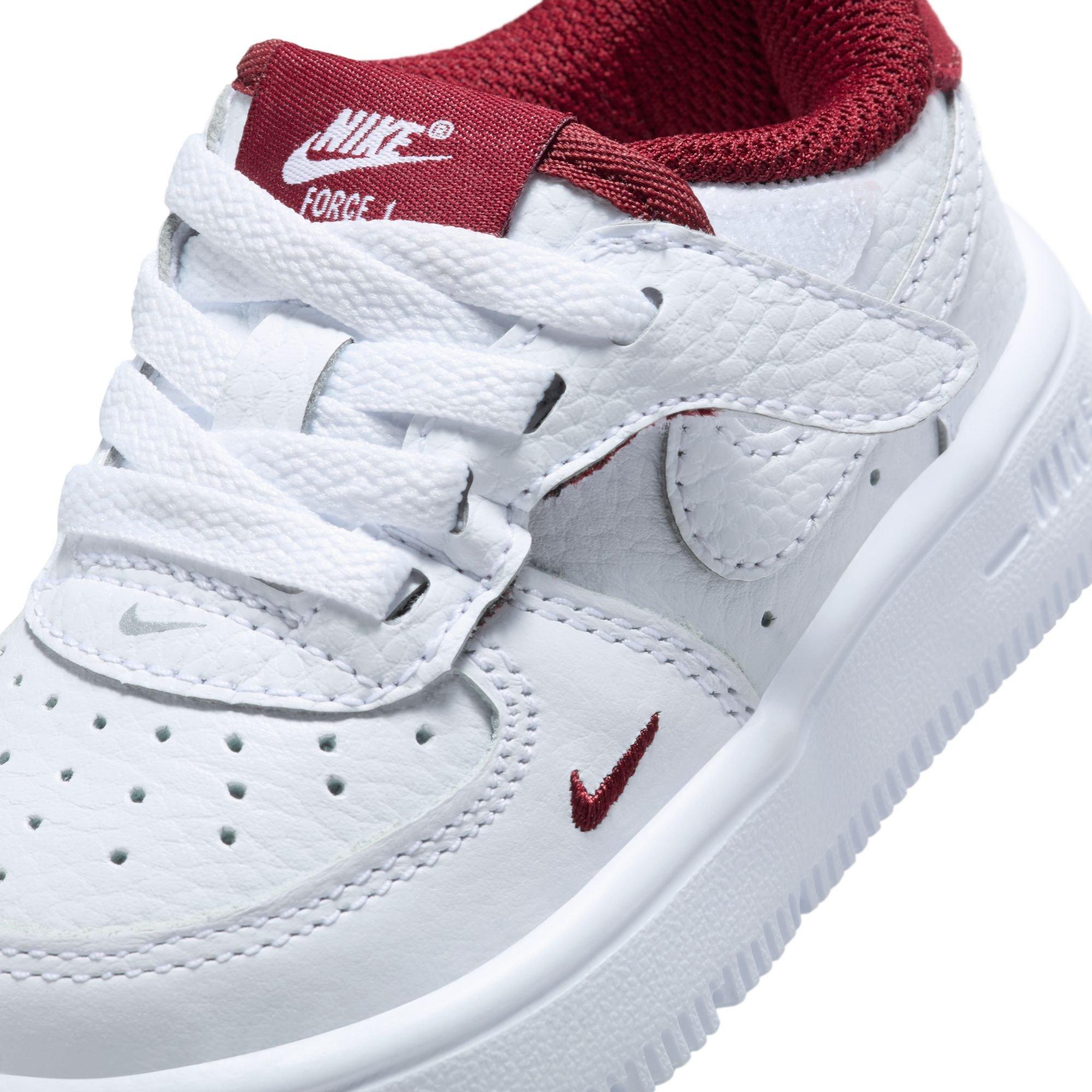 Nike Air Force 1 Low LV8 EasyOn Toddler Boys' "White/Team Red" Shoe