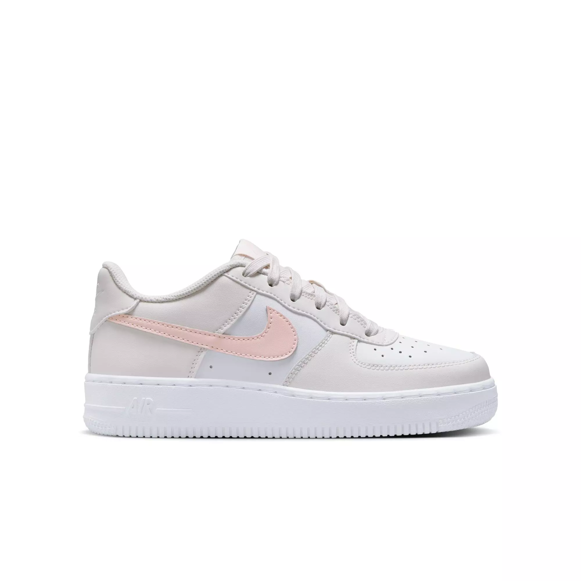 Nike Air Force 1 "Phantom/Echo Pink/Summit White" Grade School Girls' Shoe - TAN
