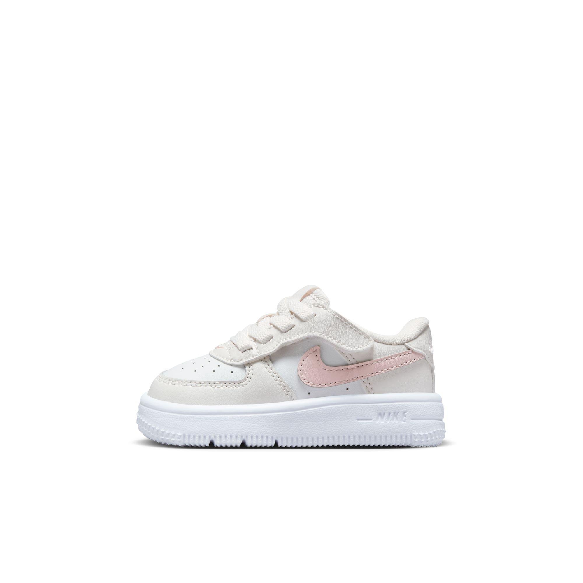 Nike Air Force 1 Low EasyOn Toddler Girls' "Phantom/Echo Pink/Summit White" Shoe