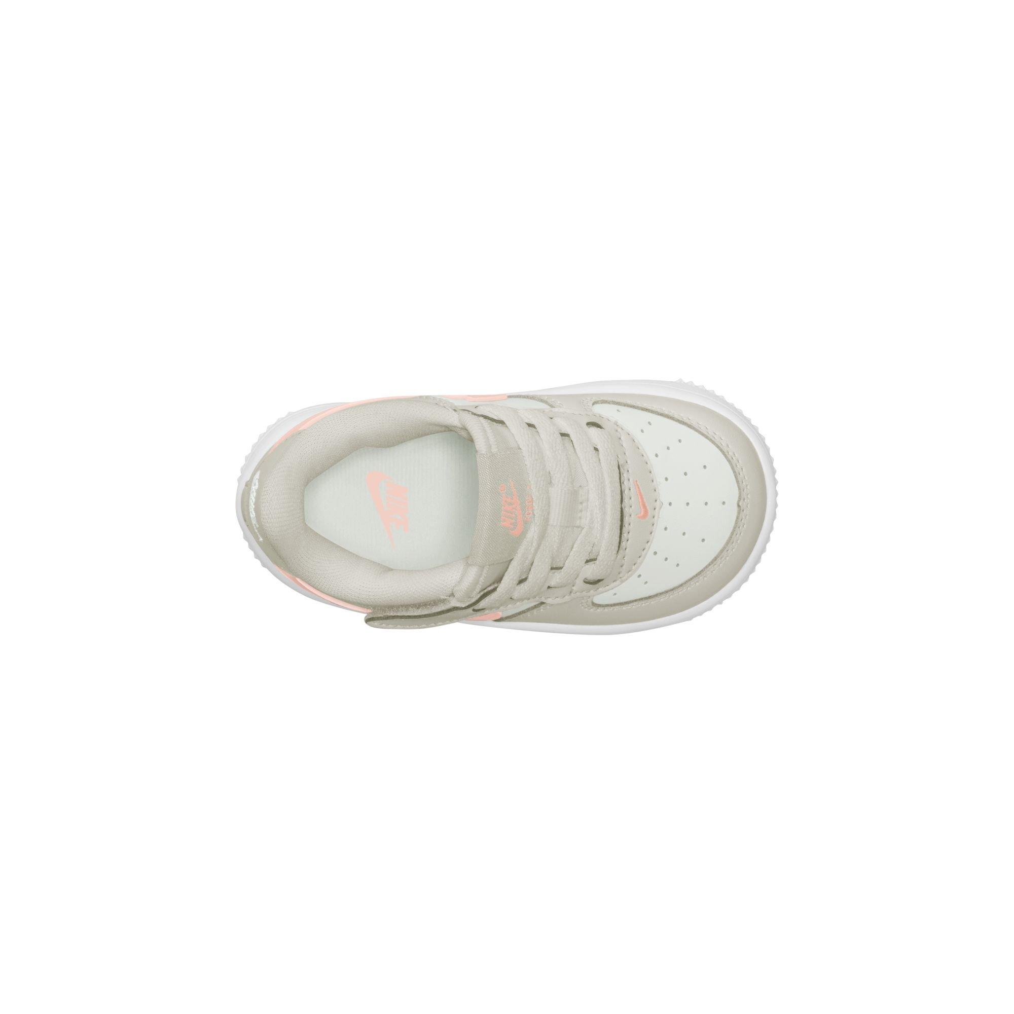 Nike Air Force 1 Low EasyOn Toddler Girls' "Phantom/Echo Pink/Summit White" Shoe