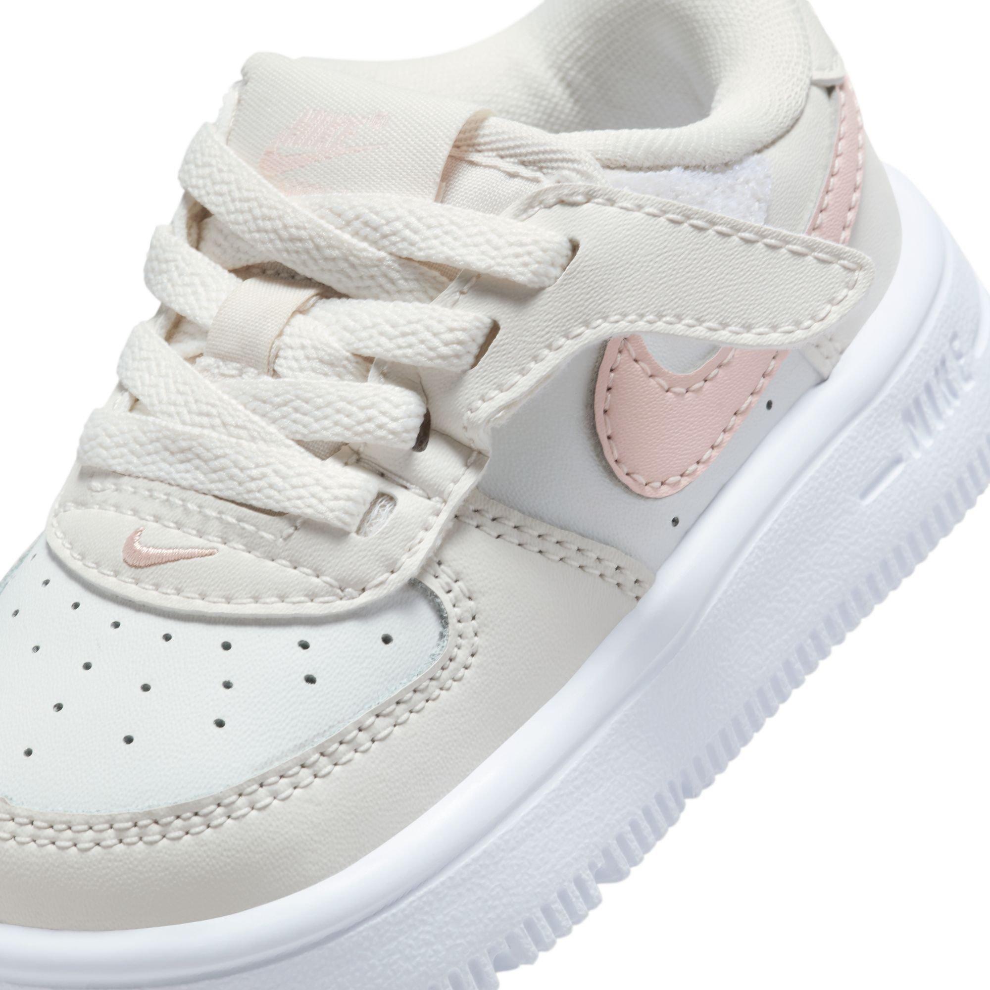 Nike Air Force 1 Low EasyOn Toddler Girls' "Phantom/Echo Pink/Summit White" Shoe