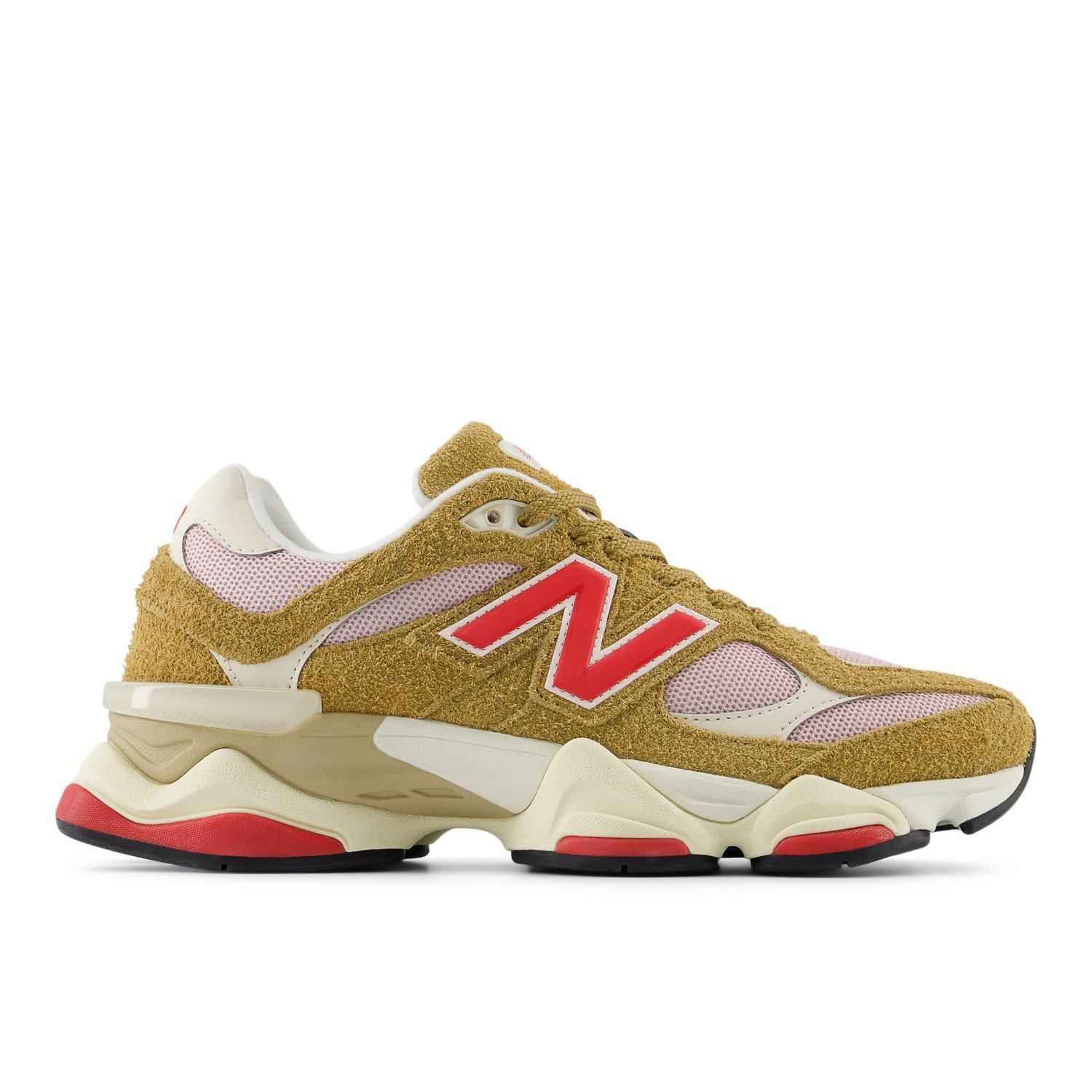 New Balance 9060 "Tan/Red" Unisex Shoe - TAN/RED