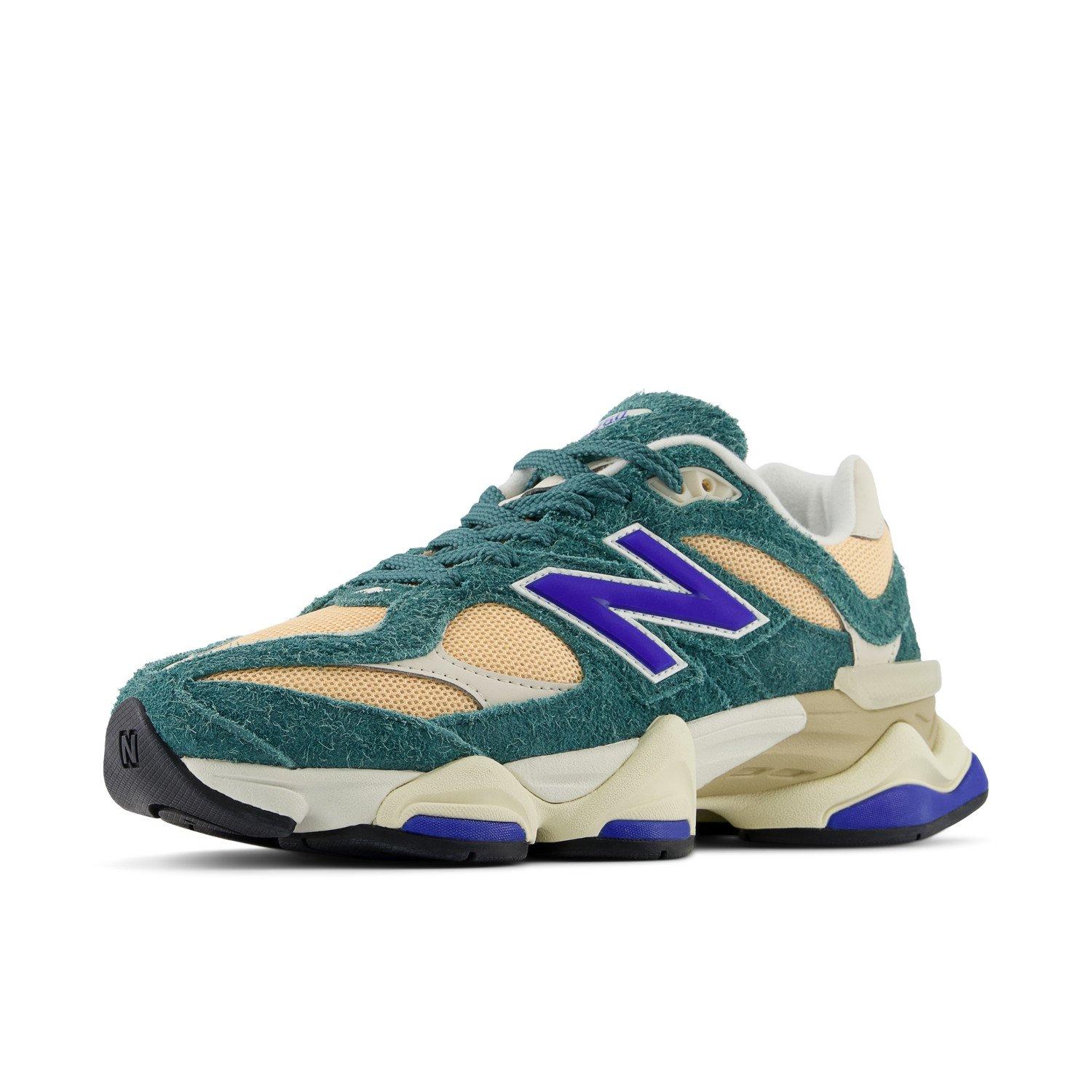 New Balance 9060 Unisex Suede Mesh Logo Sneakers Green