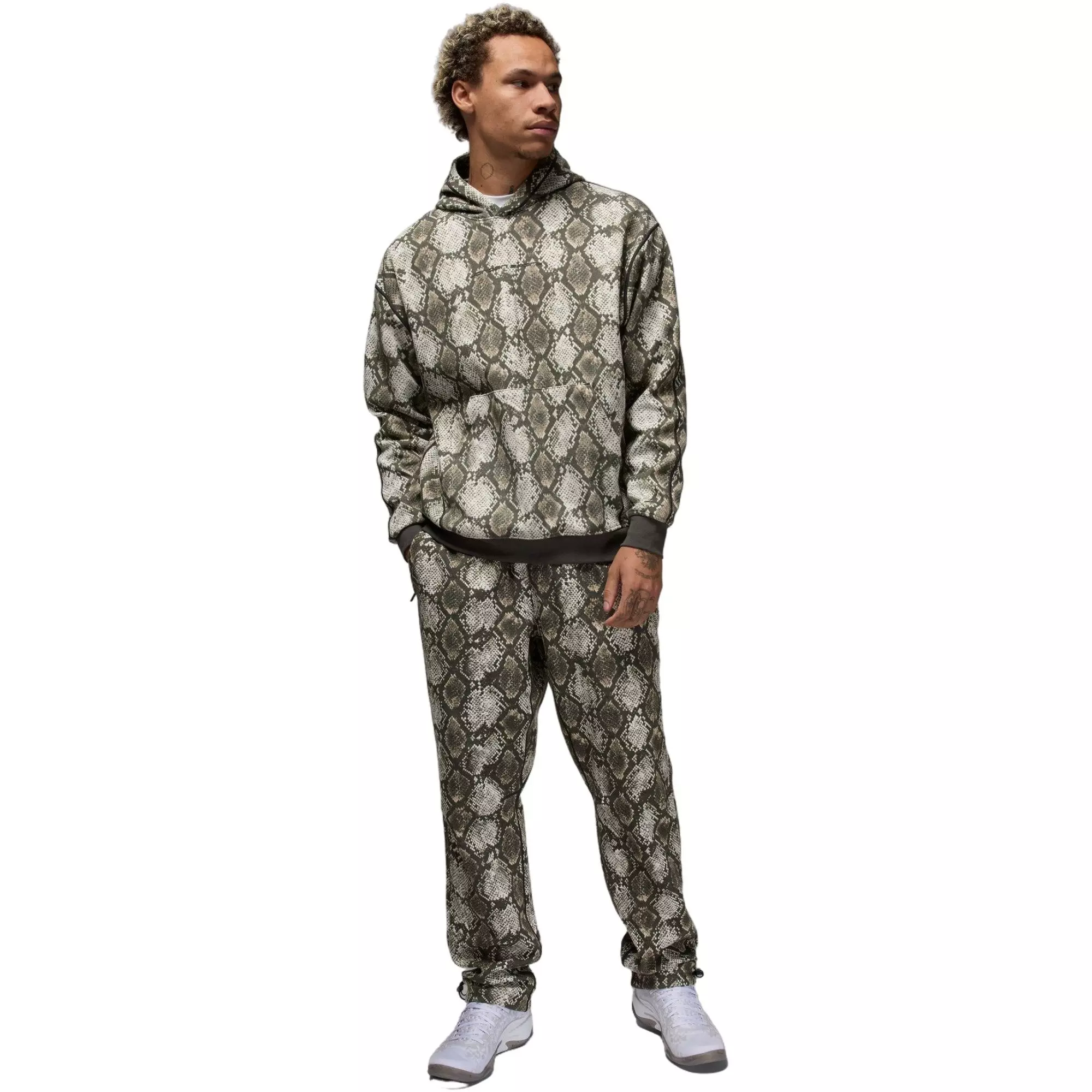 Jordan Men's Sport Dri-FIT Printed Fleece Pants - SAIL