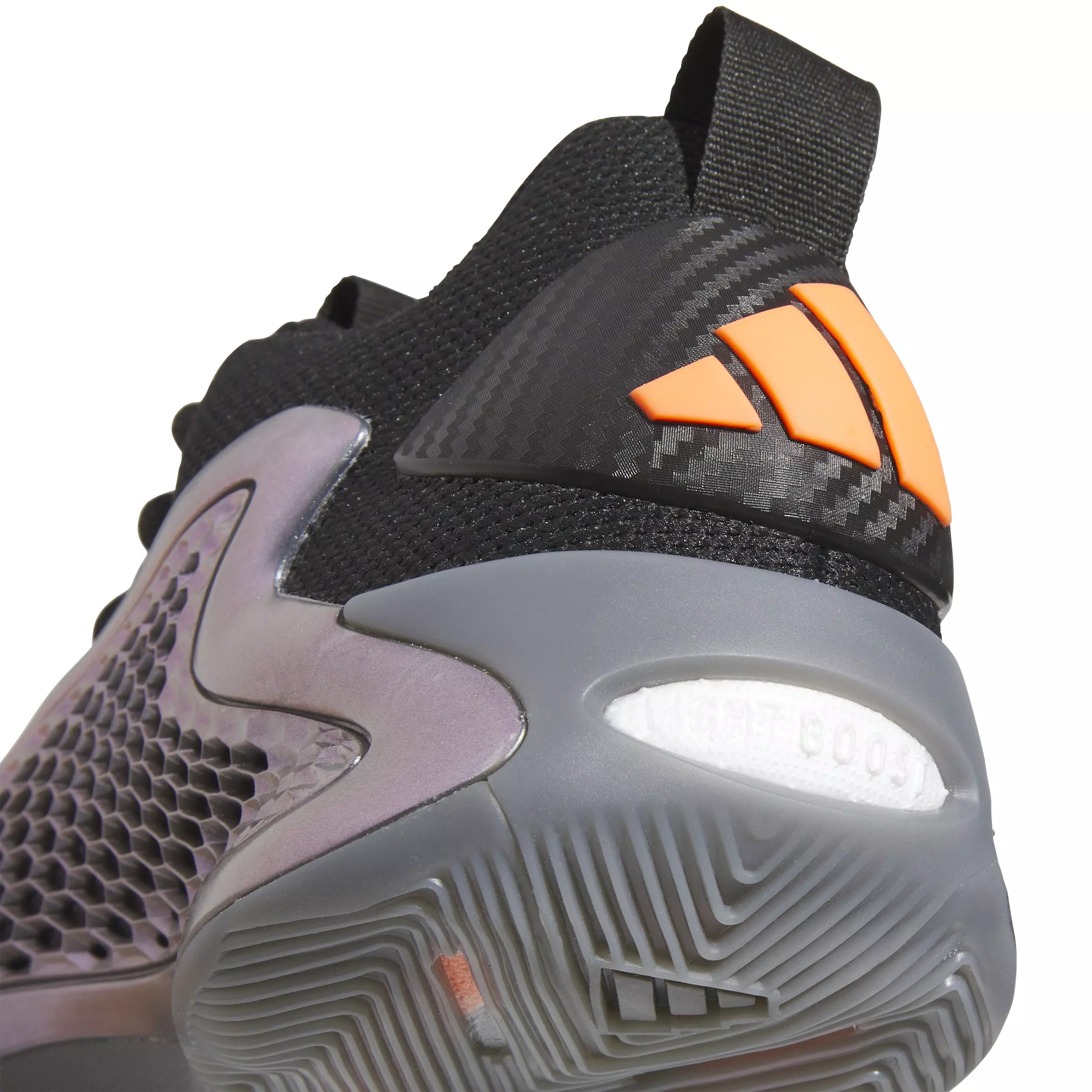 adidas Anthony Edwards 1 "Iron Metallic" Grade School Kids' Basketball Shoe - IRON/BLACK/ORANGE