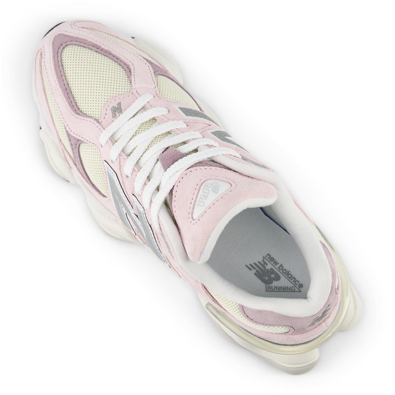 New Balance 9060 Unisex White/Pink/Silver Shoe