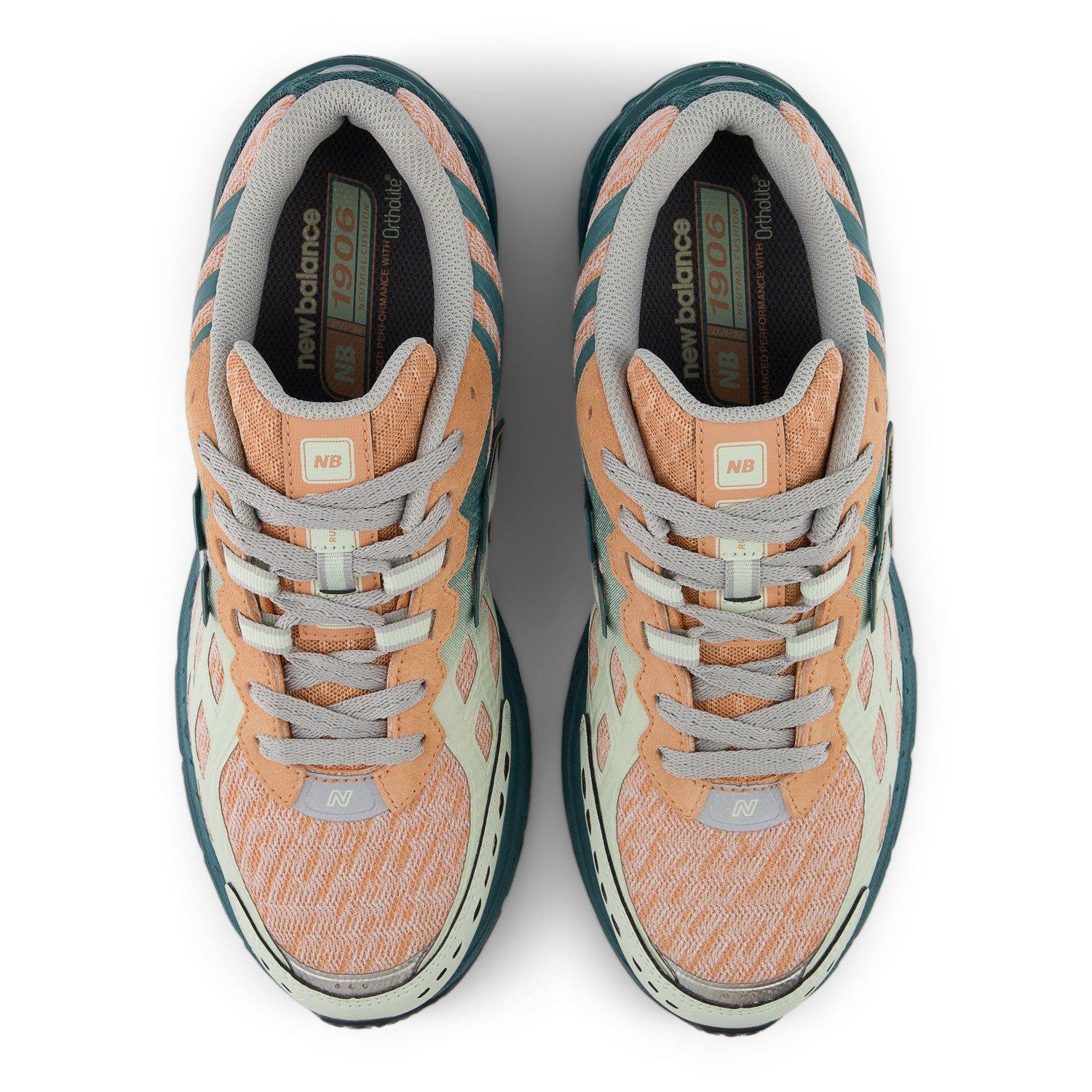 New Balance 1906 "Green/Orange" Unisex Shoe - GREEN/ORANGE Thumbnail View 6
