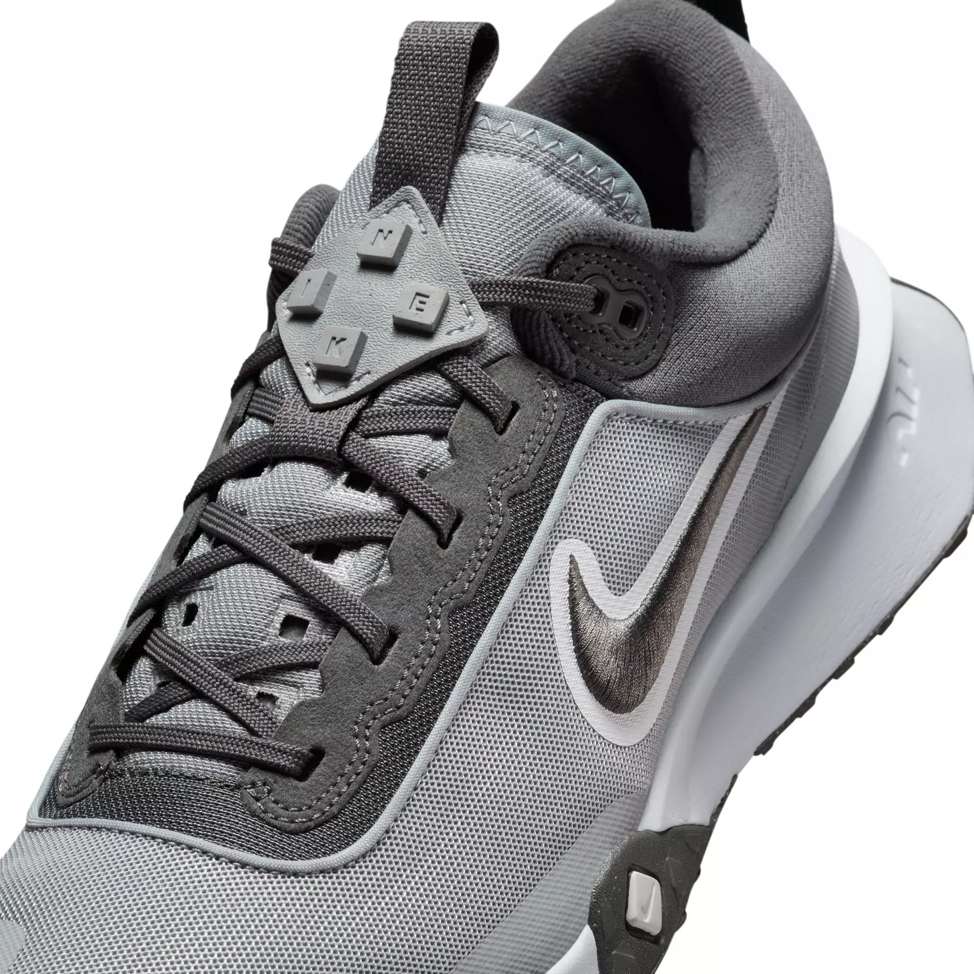 Nike Air Diamond Varsity Turf "Wolf Grey/Iron Grey/White" Men's Baseball Cleat - GREY/WHITE