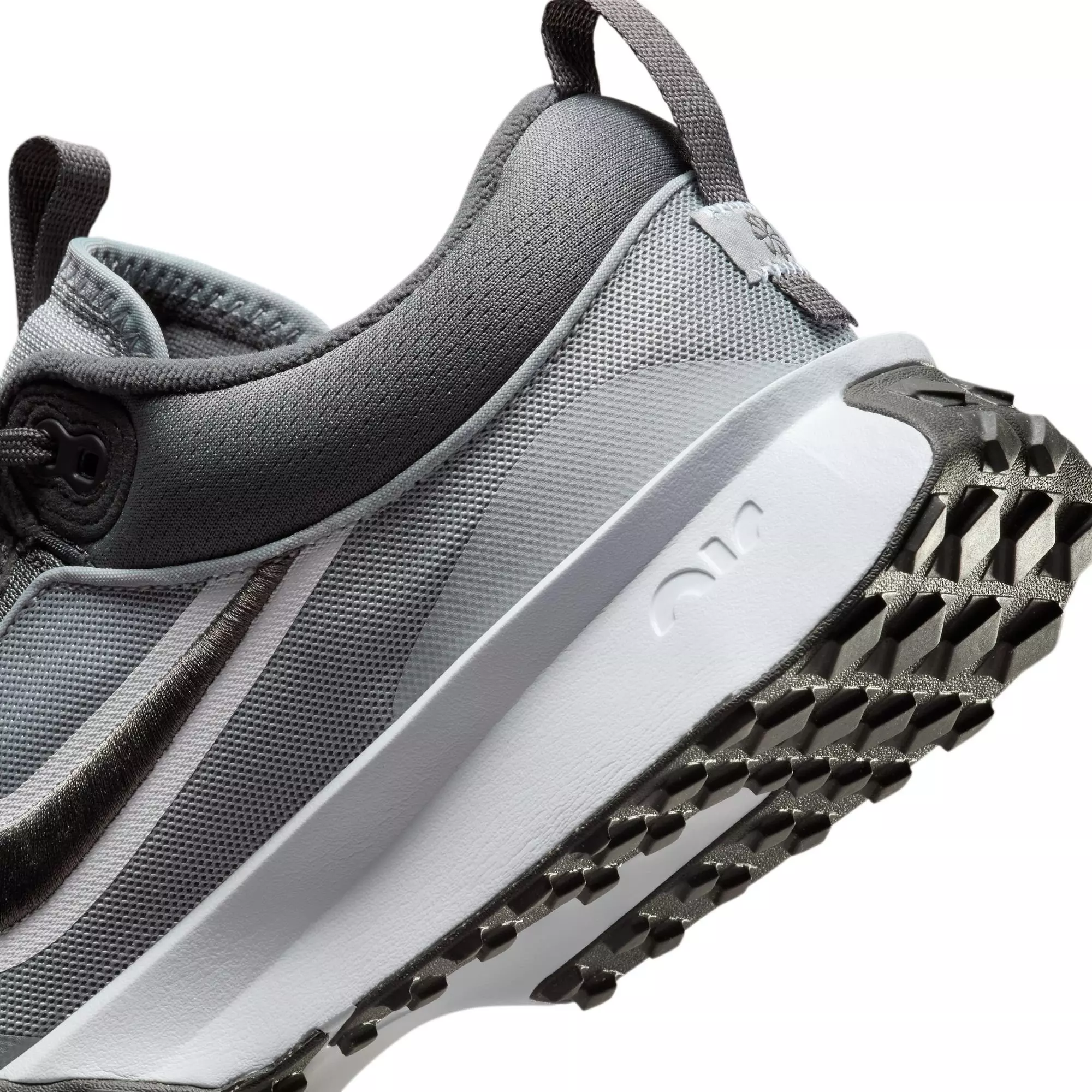 Nike Air Diamond Varsity Turf "Wolf Grey/Iron Grey/White" Men's Baseball Cleat - GREY/WHITE