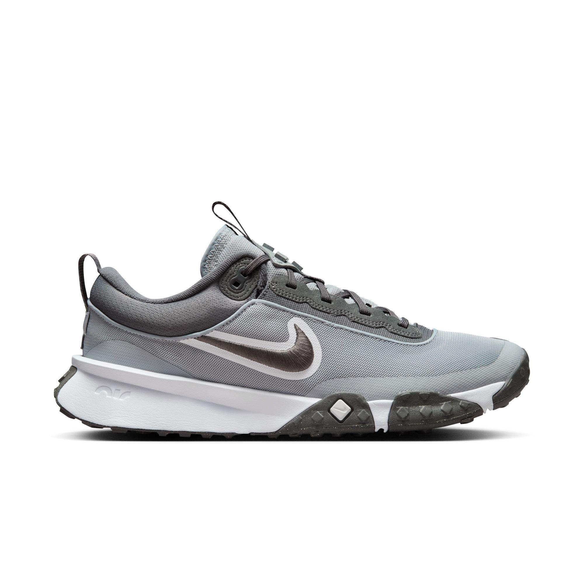 Nike Air Diamond Varsity Turf "Wolf Grey/Iron Grey/White" Men's Baseball Cleat - GREY/WHITE Thumbnail View 1