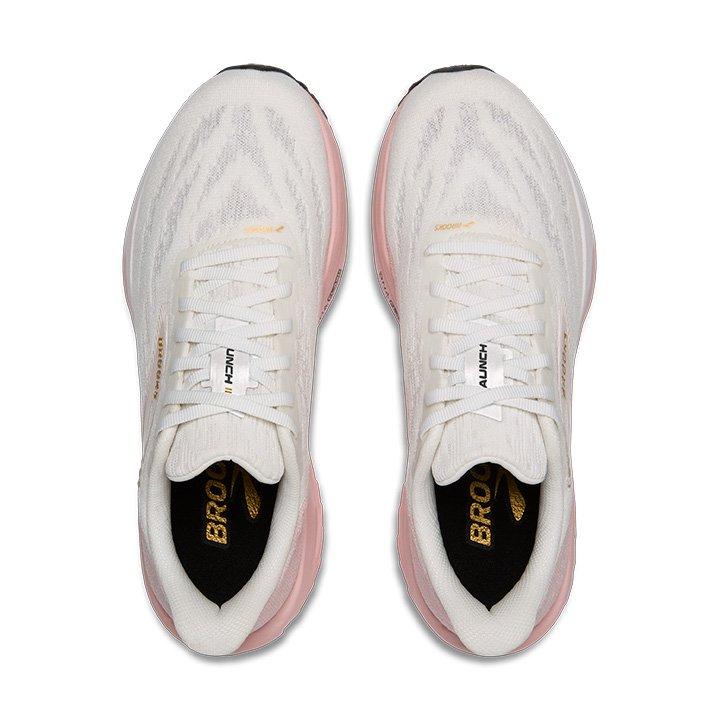Brooks Launch 11 "White/Gold/Pink" Women's Running Shoe - GOLD/WHITE Thumbnail View 7