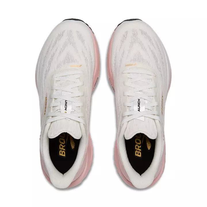 Brooks Launch 11 "White/Gold/Pink" Women's Running Shoe - GOLD/WHITE
