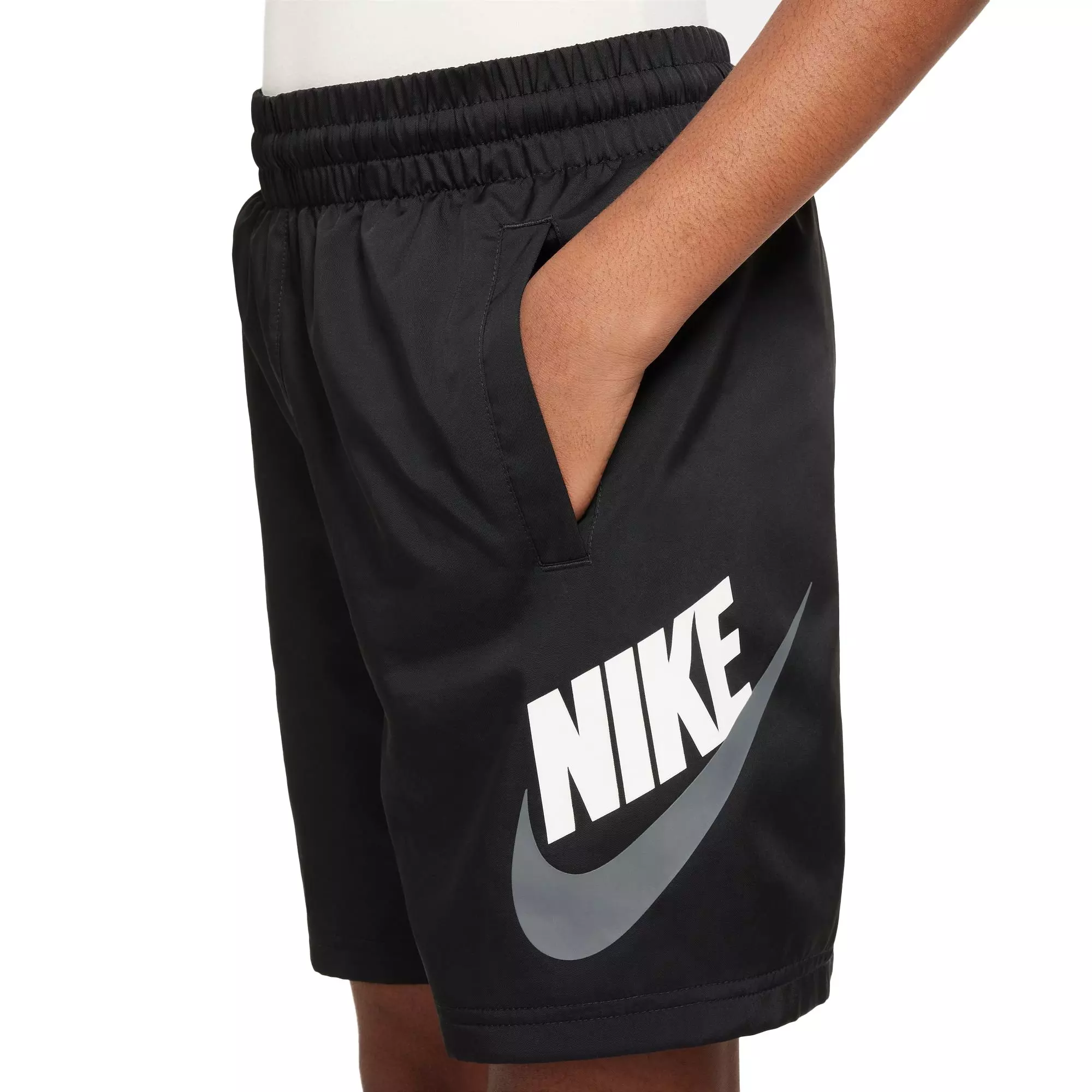 Nike Big Boys' Sportswear Woven Shorts - BLACK