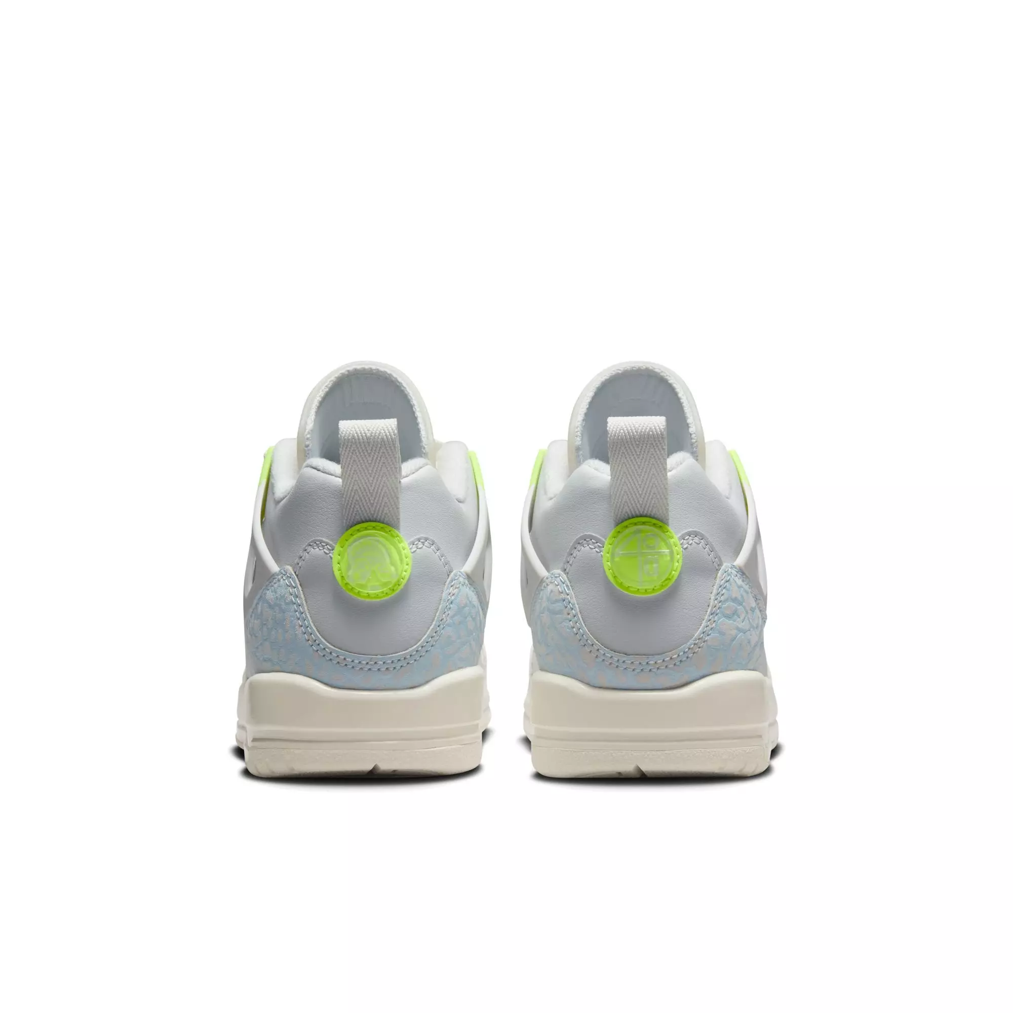 Jordan Spizike Low "Photon Dust/Volt/Sail/Coconut Milk" Grade School Girls' Shoe - WHITE/GREEN
