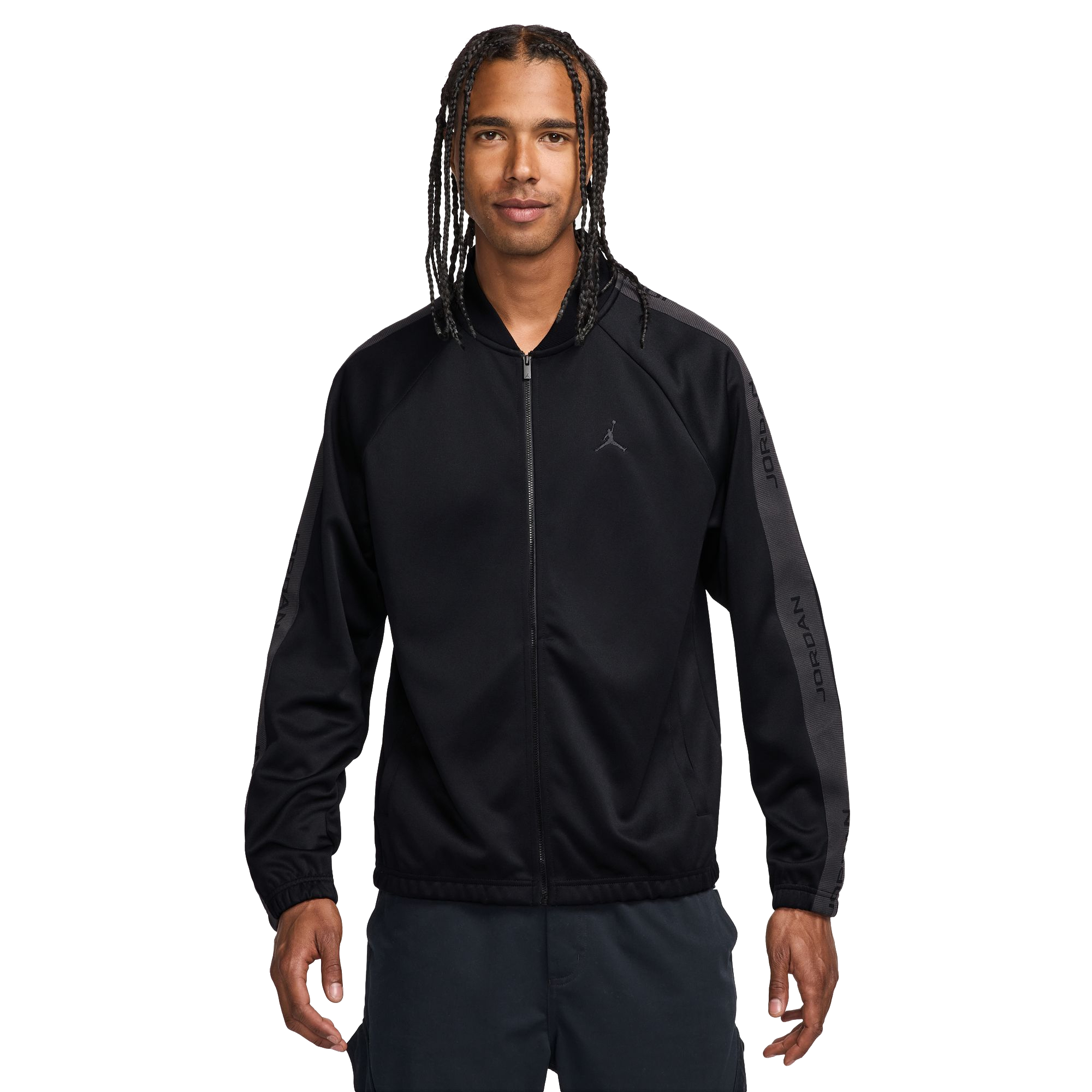 Jordan Men's Essentials Tracksuit Jacket - Black - BLACK Thumbnail View 1