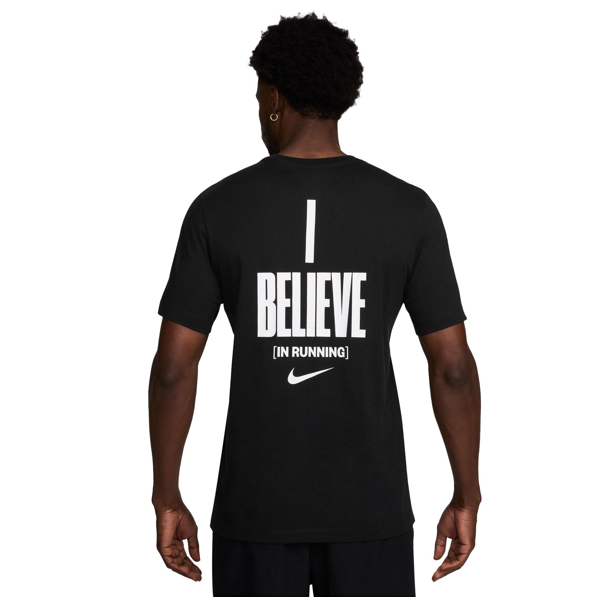 Nike Men's Running Tee - BLACK Thumbnail View 2