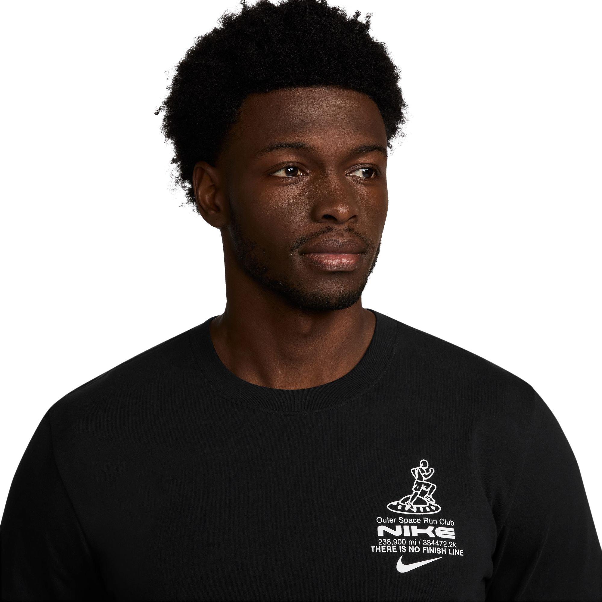 Nike Men's Running Tee - BLACK Thumbnail View 3