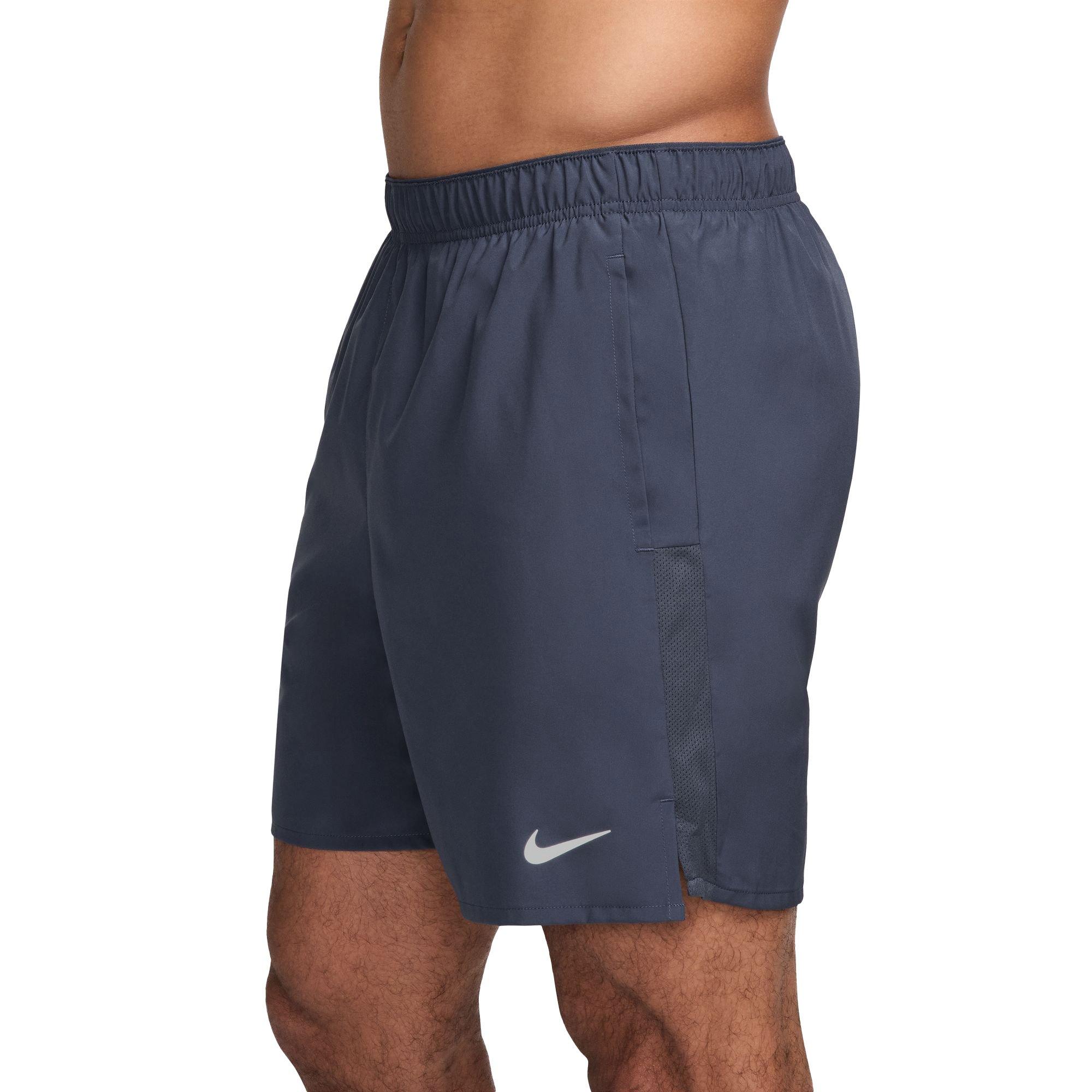 Nike Men's Challenger Dri-FIT 7" Brief-Lined Running Shorts - BLUE Thumbnail View 3