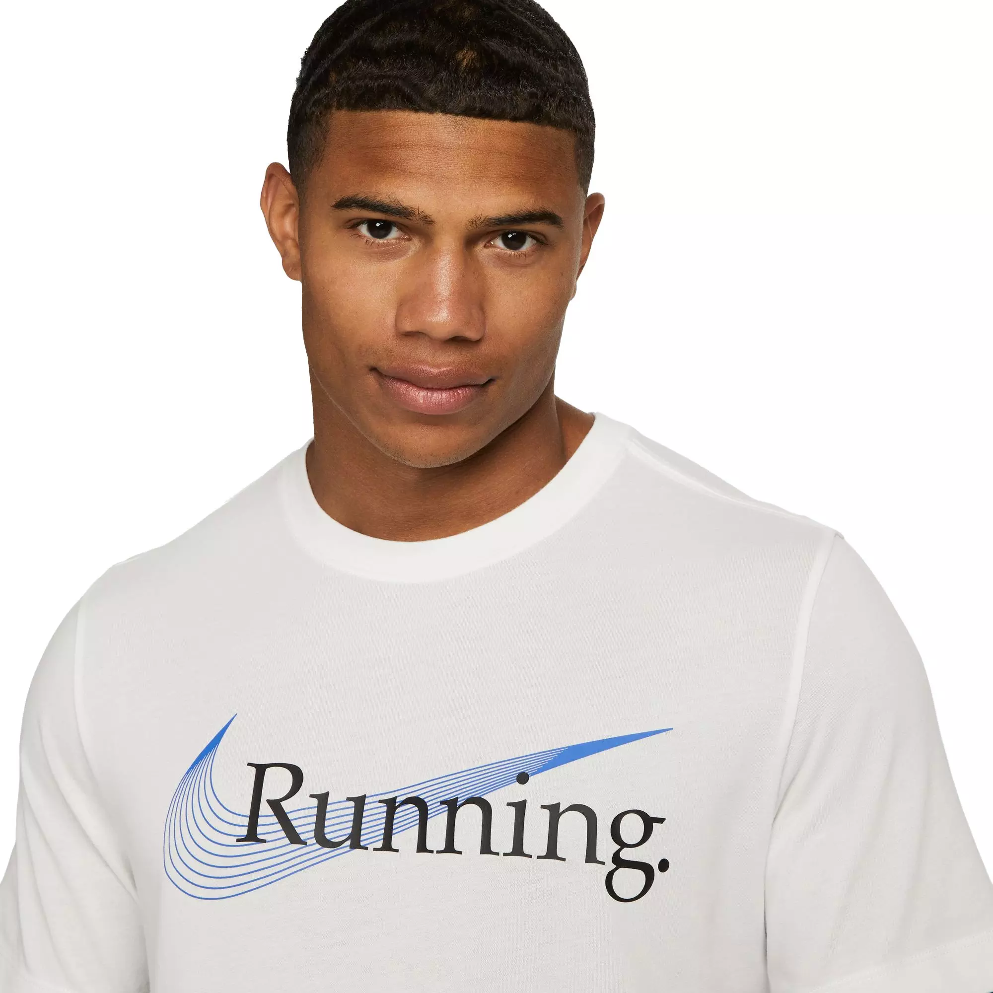 Nike Men's Dri-FIT Running Tee - WHITE