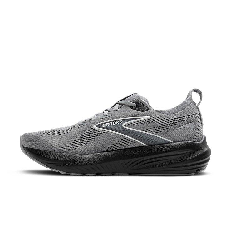 Brooks Glycerin 22 "Primer Gray/Ebony/Bluewash" Men's Running Shoe - GREY/BLACK/WHITE Thumbnail View 2