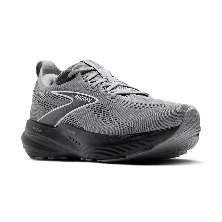 Brooks Glycerin 22 "Primer Gray/Ebony/Bluewash" Men's Running Shoe - GREY/BLACK/WHITE