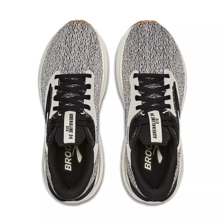 Brooks Adrenaline 24 "Oreo" Men's Running Shoe - BLACK/WHITE