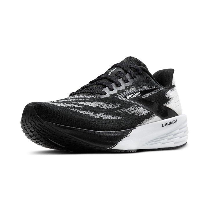 Brooks Launch 11 "Black/White" Men's Running Shoe - BLACK/WHITE Thumbnail View 5