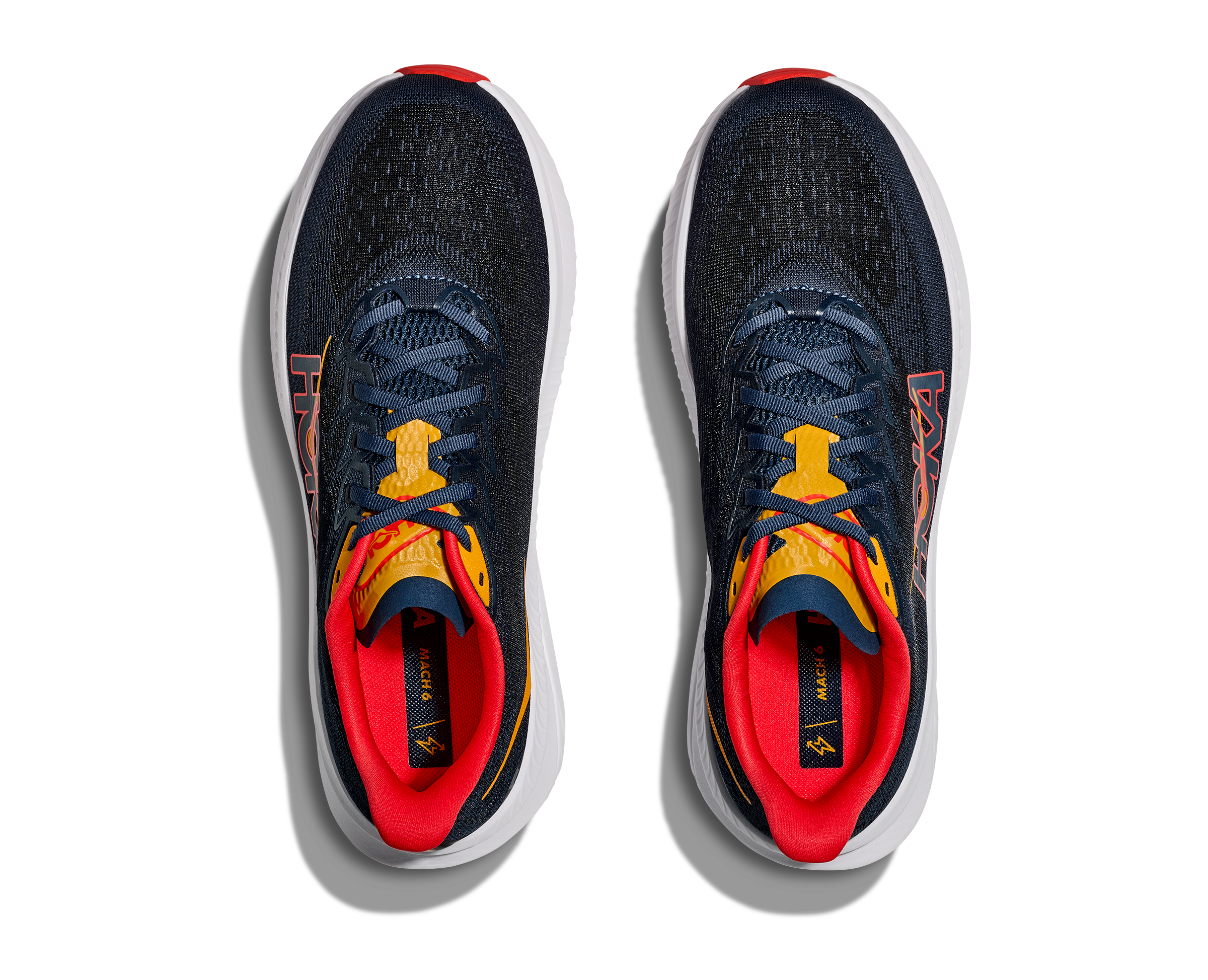 Hoka Mach 6 "Navy/Red/White" Men's Running Shoe - NAVY/RED/WHITE Thumbnail View 3