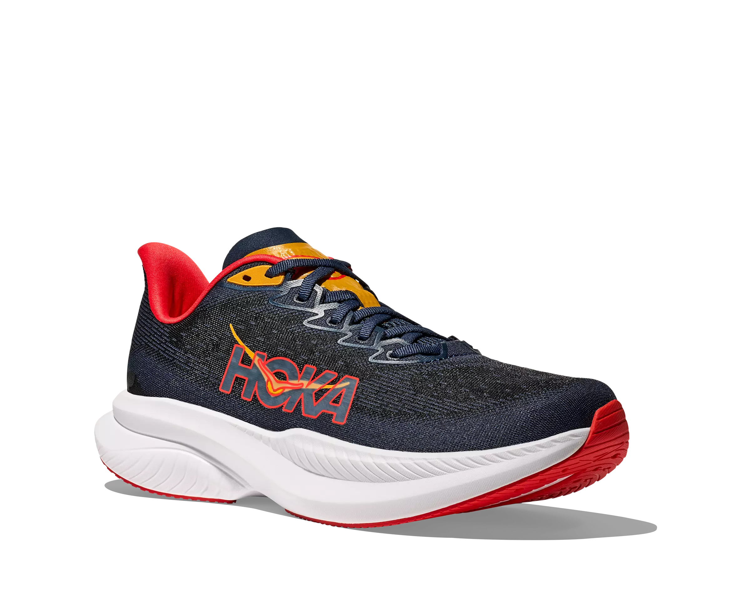Hoka Mach 6 "Navy/Red/White" Men's Running Shoe - NAVY/RED/WHITE