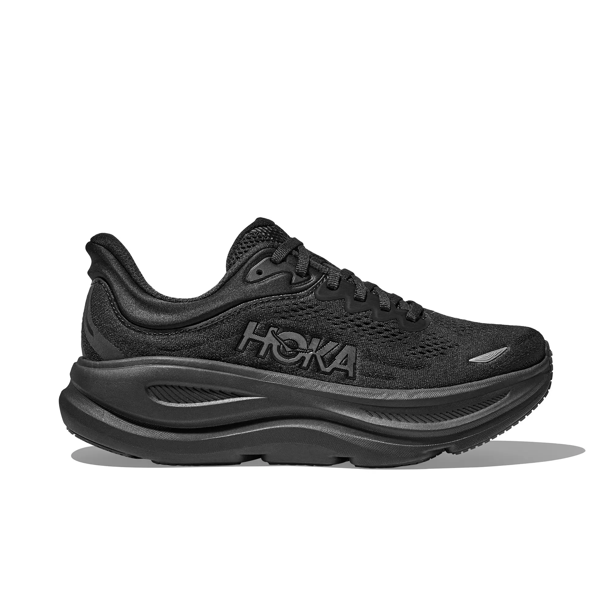 Hoka Bondi 9 "Black" Men's Wide Running Shoe - BLACK