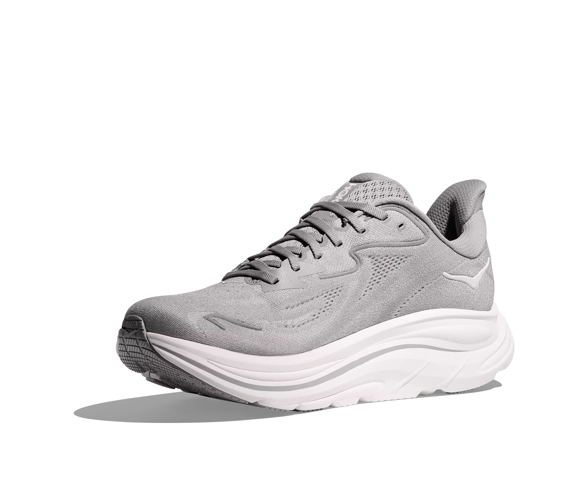 Hoka Clifton 10 "Stellar Grey/Stardust" Men's Running Shoe - GREY/WHITE