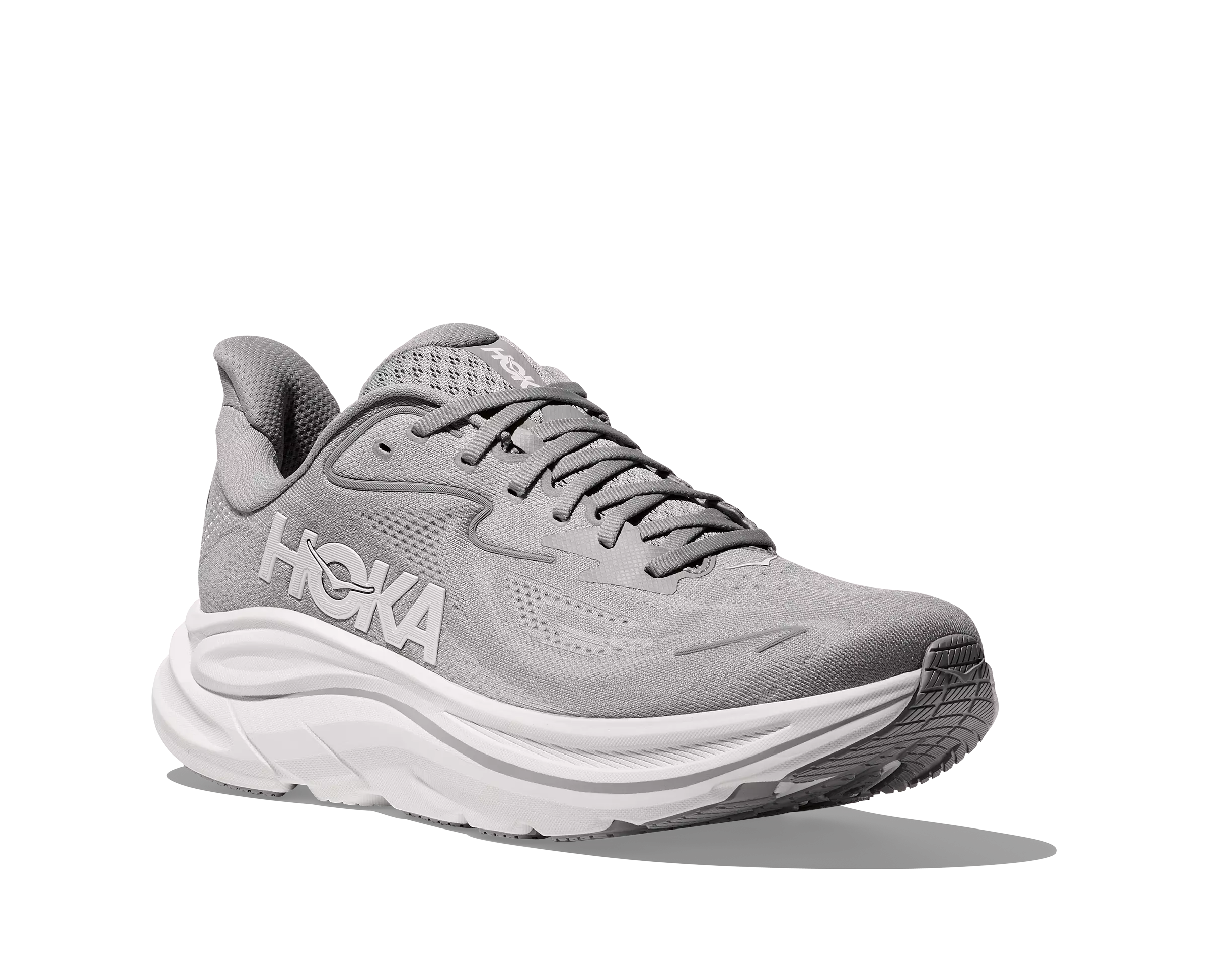 Hoka Clifton 10 "Stellar Grey/Stardust" Men's Running Shoe - GREY/WHITE